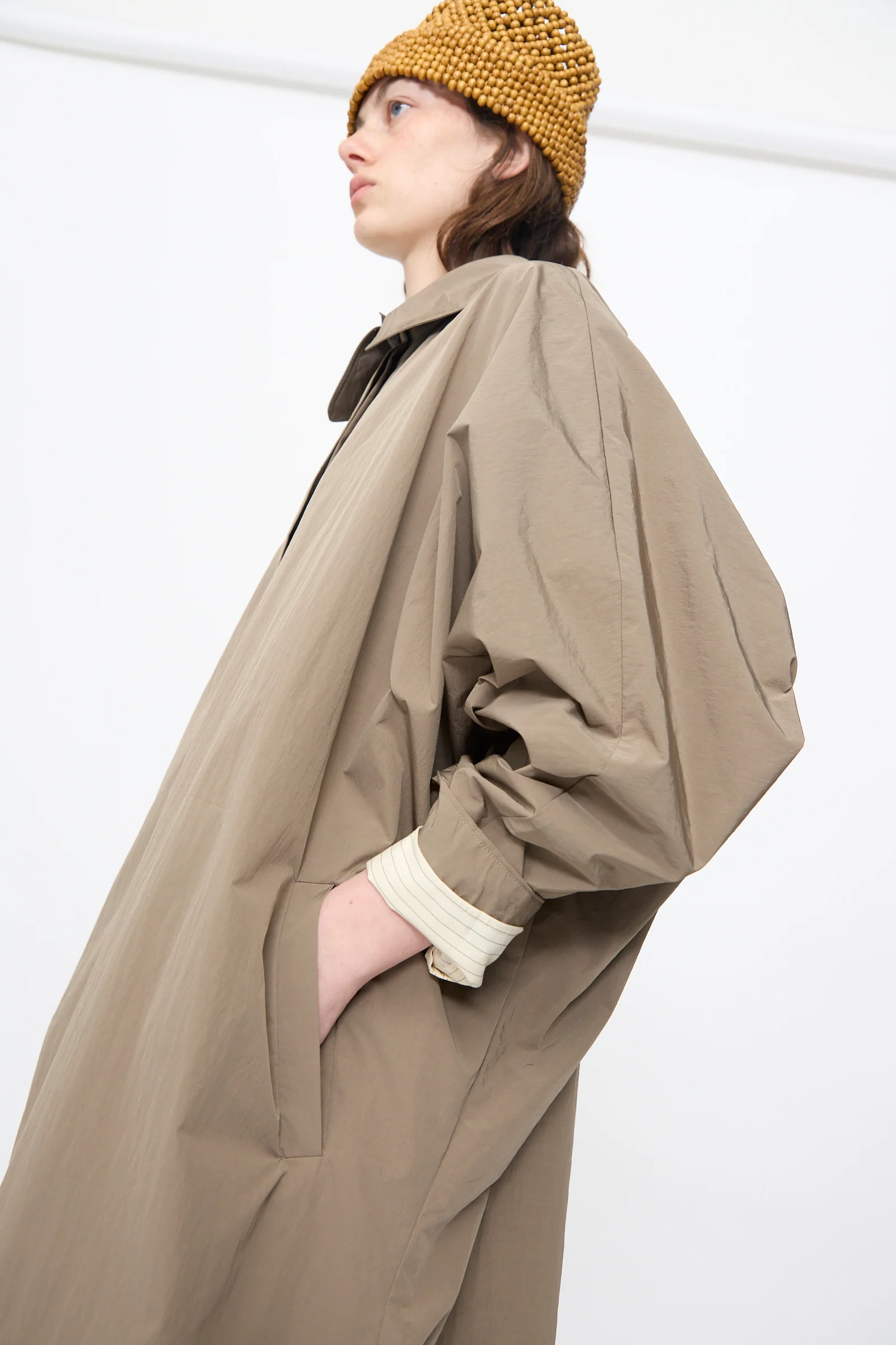 Batwing Trench in Vetiver - Image 5