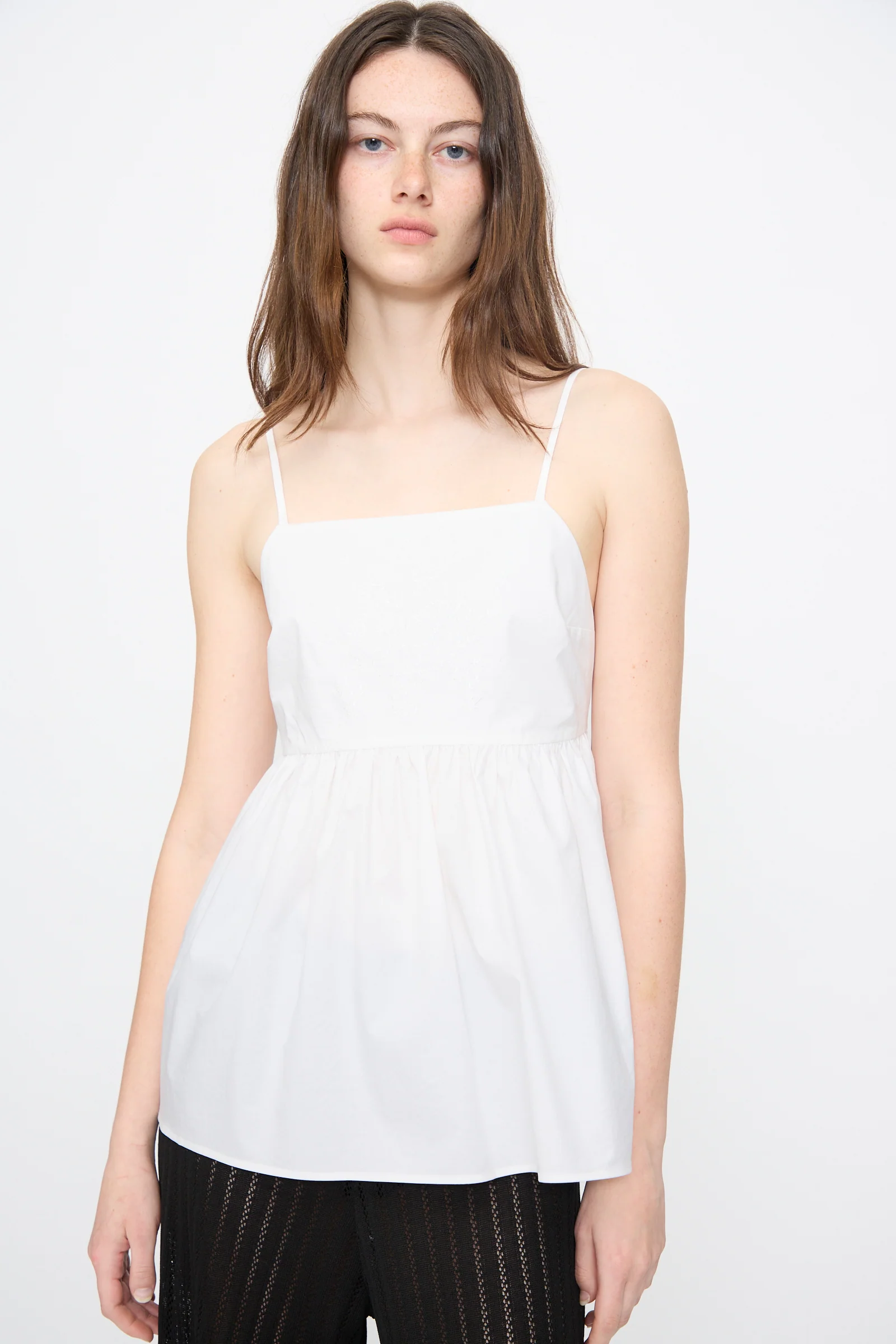 Cotton Embroidered Top in White - Image 4