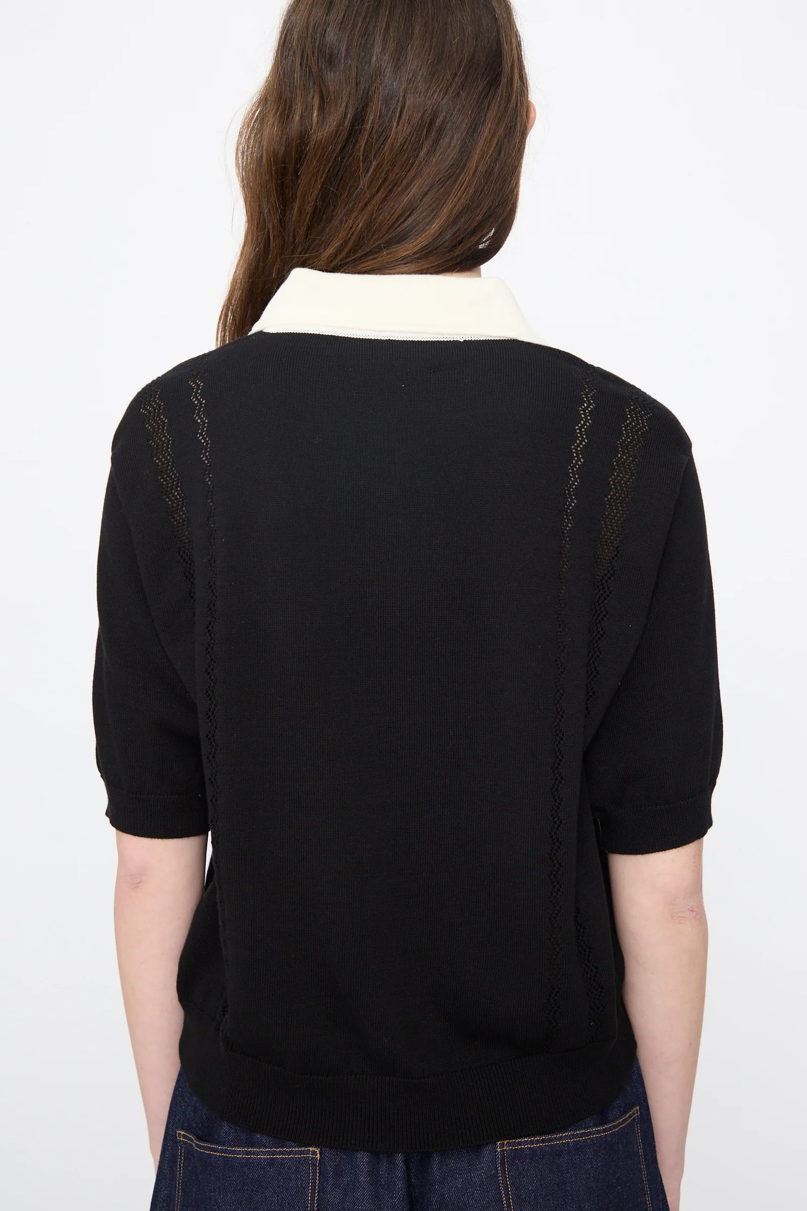 Cotton Polo in Colorblock - Image 6