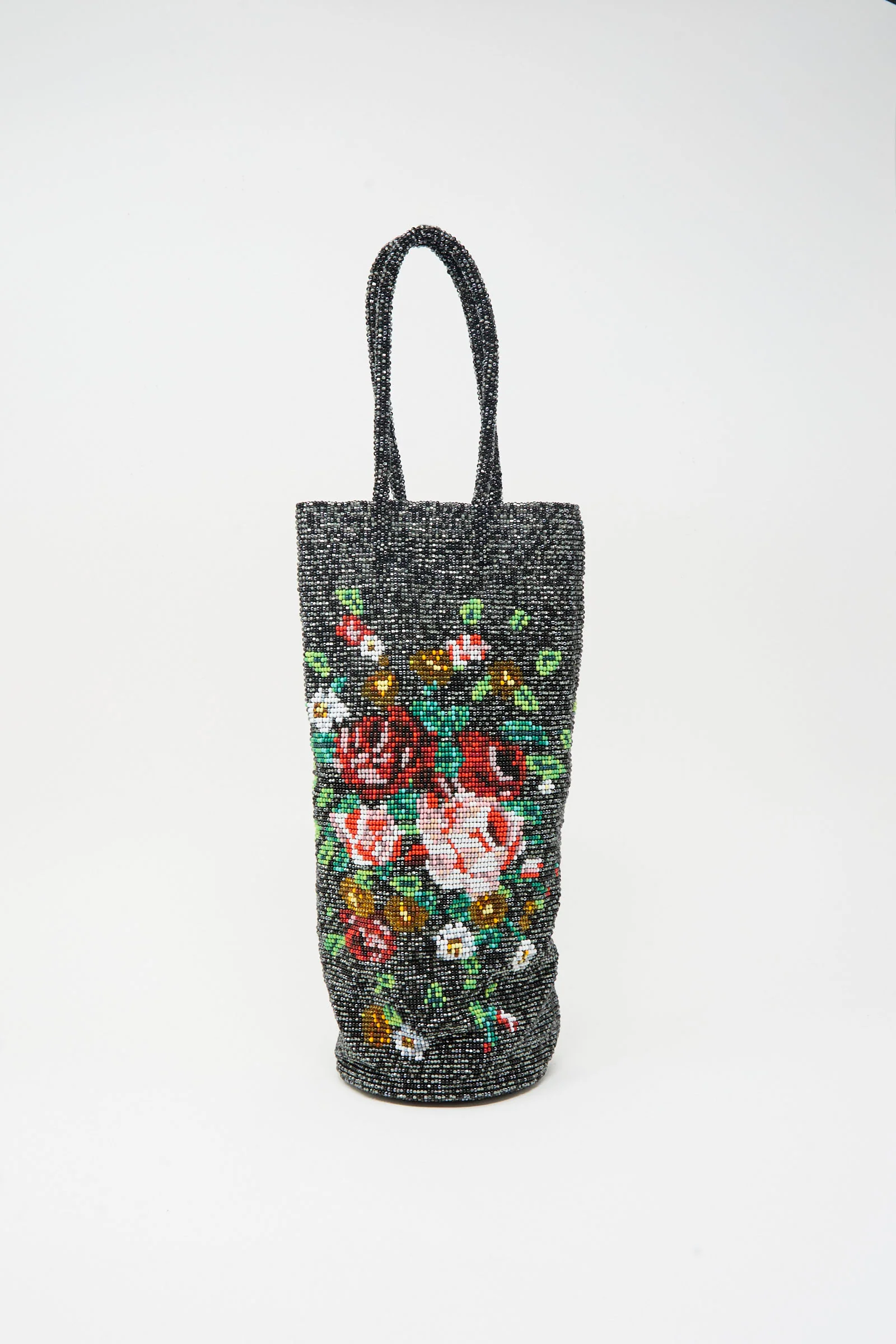 Handmade Beaded Bag in Rosas - Image 2