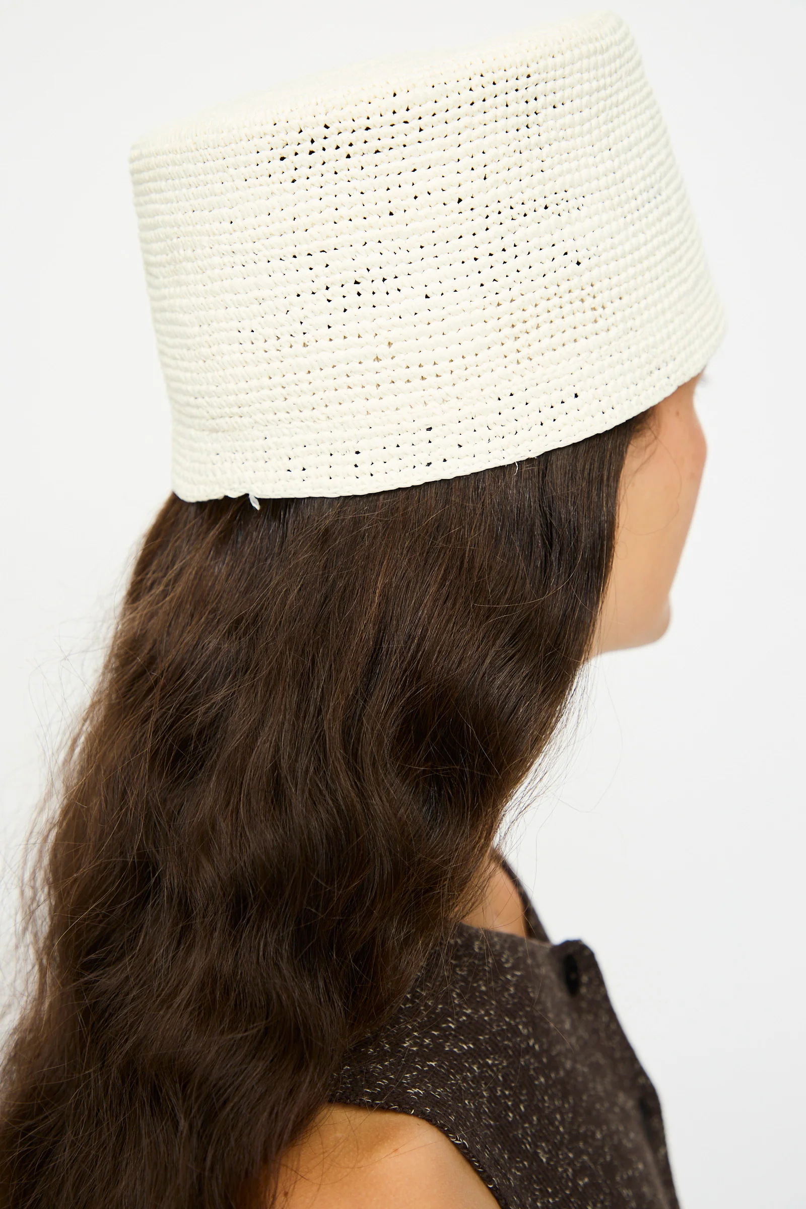 Handmade Fez Hat in Natural - Image 4