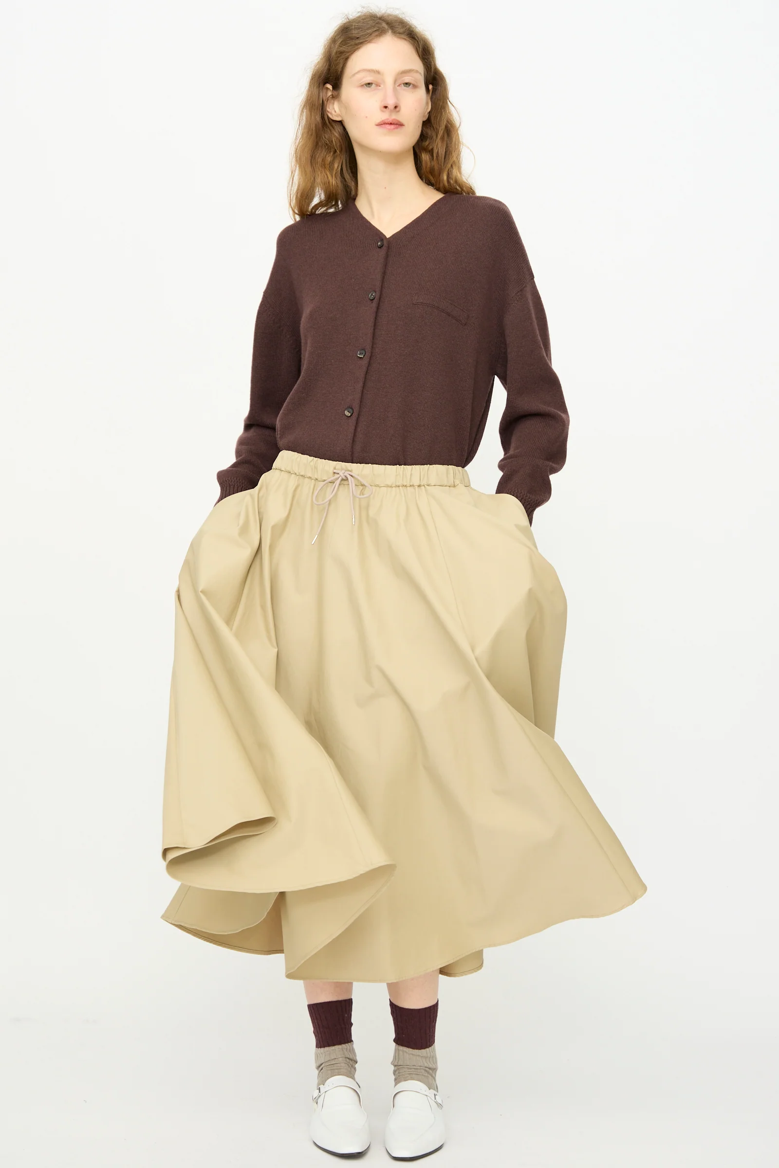 Technical Skirt in Camel - Image 4