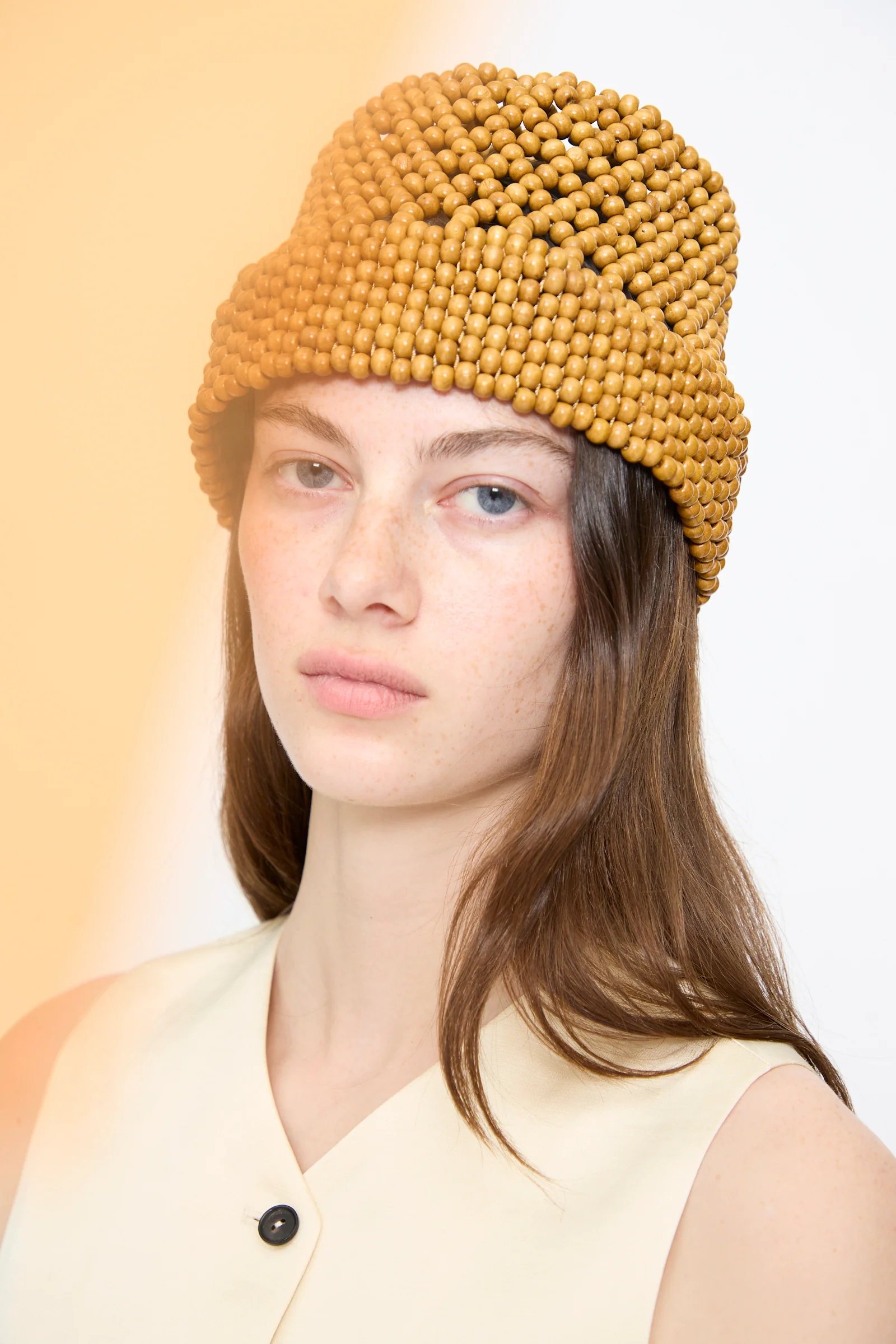 Wooden Beads Bucket Hat