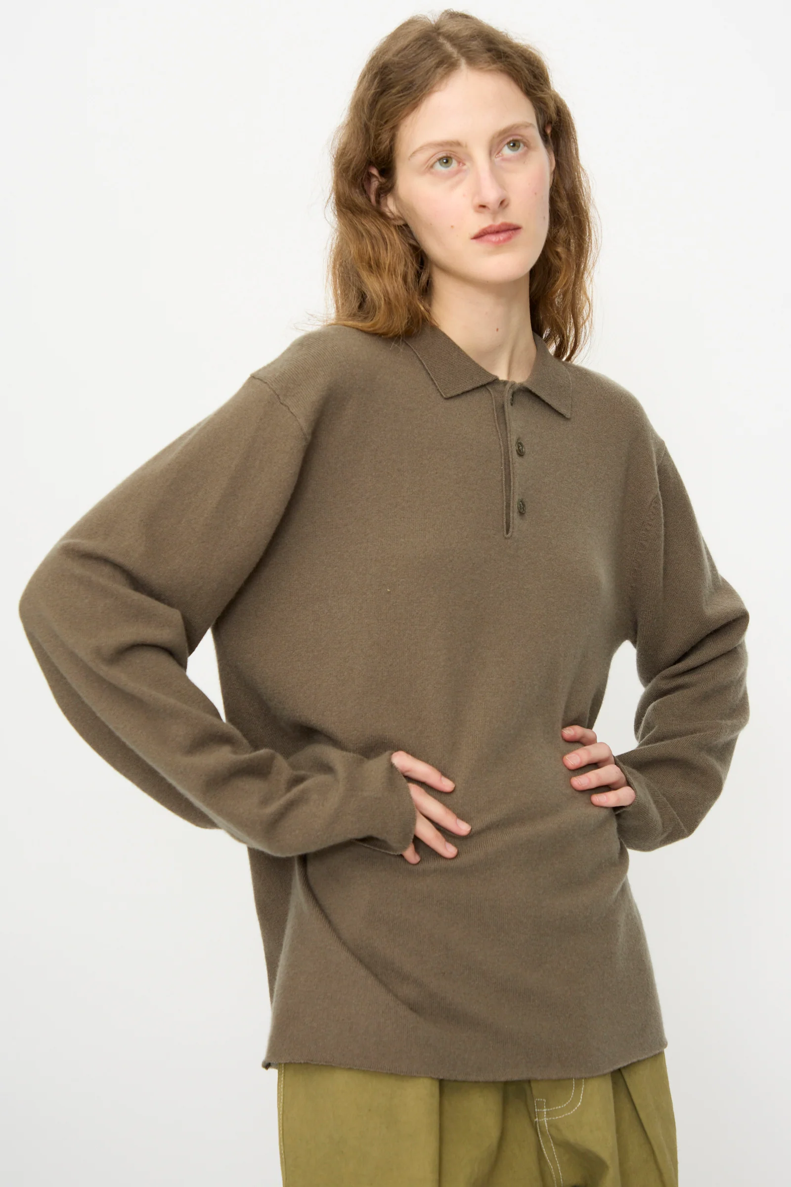 No. 199 Alligator Sweater in Army - Image 4