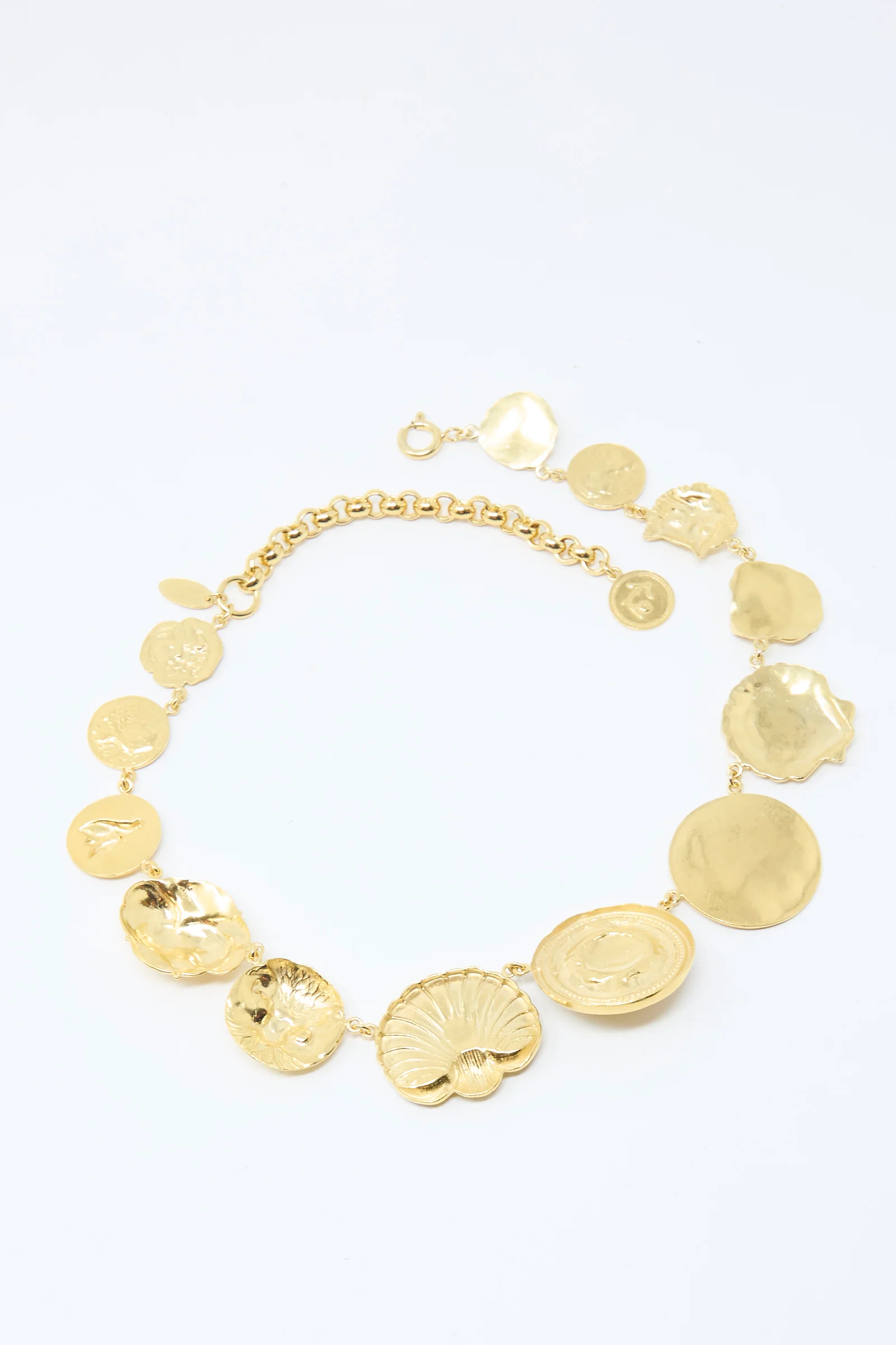 Gold Button Necklace - Image 3