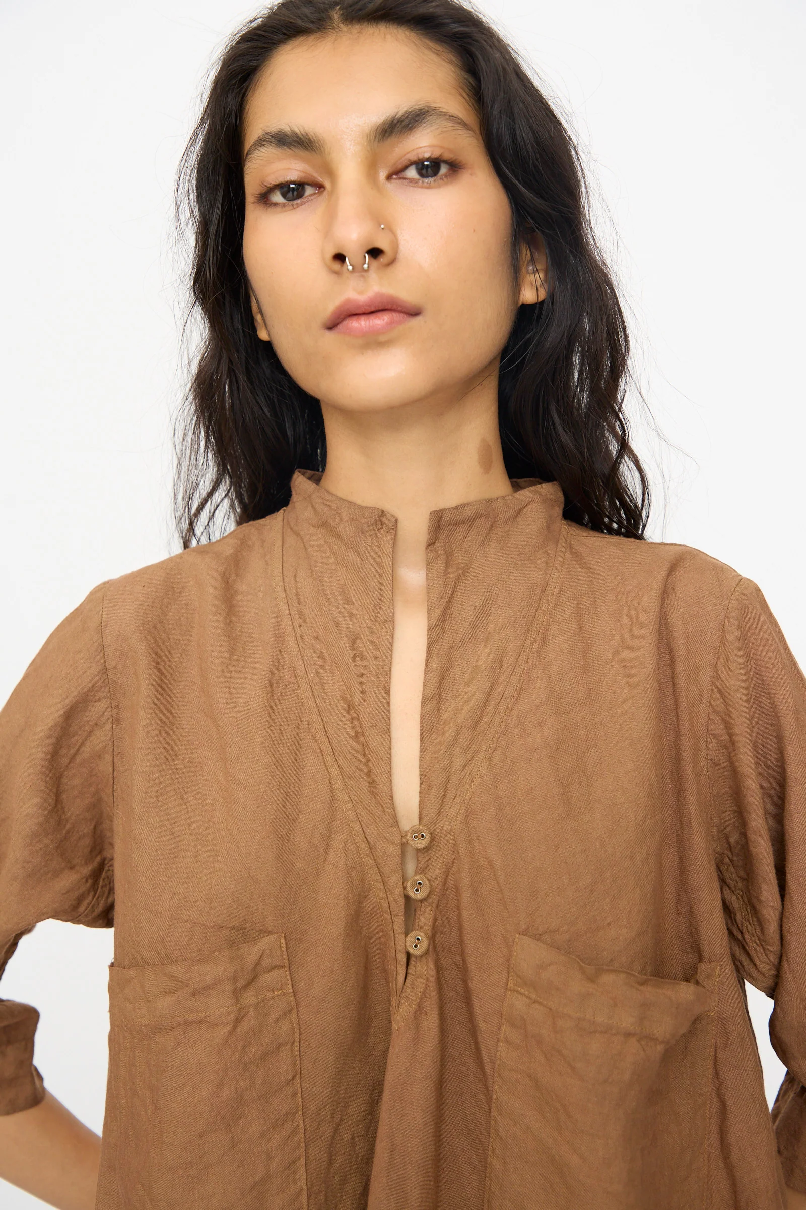 Chemise de Garcon Berger in Persimmon Dye - Image 3