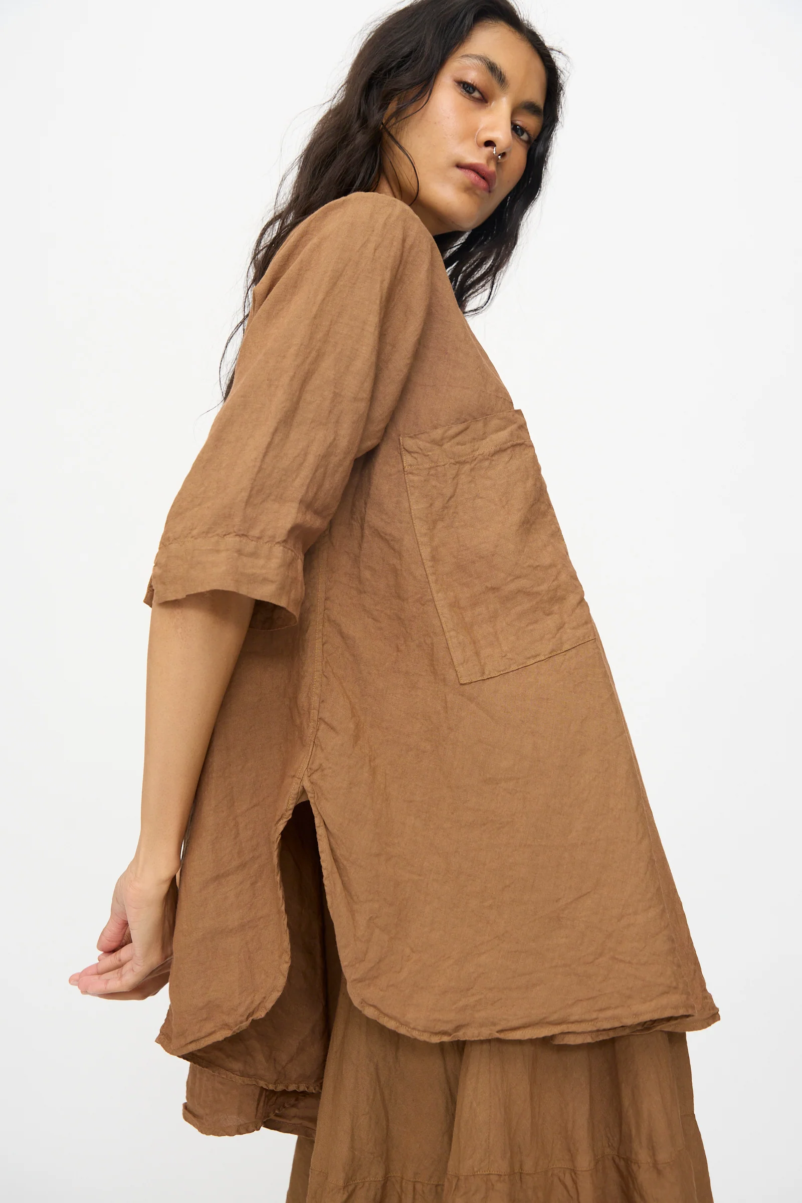 Chemise de Garcon Berger in Persimmon Dye - Image 4