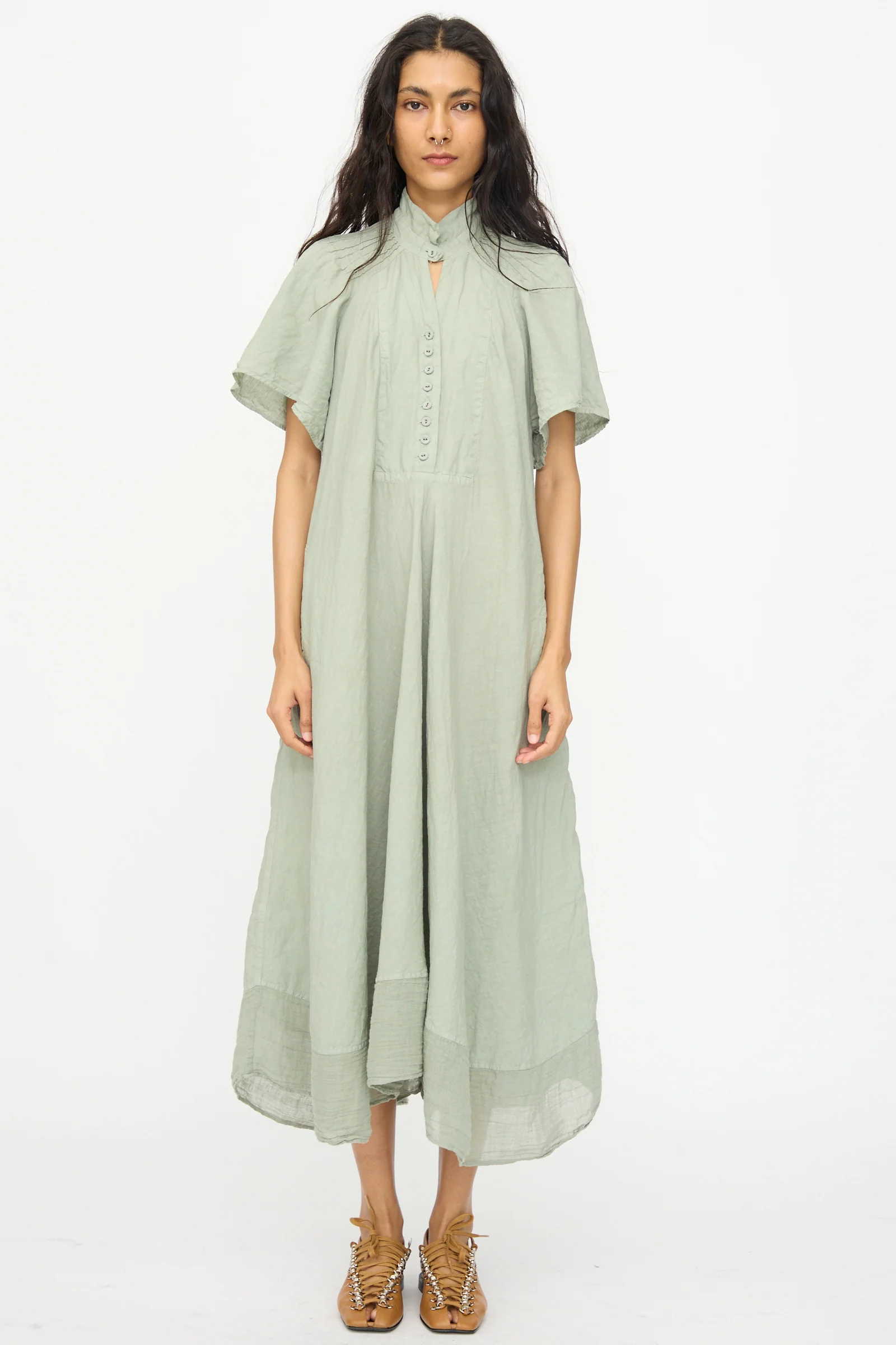Robe 1900's in Green Tea Dye - Image 2