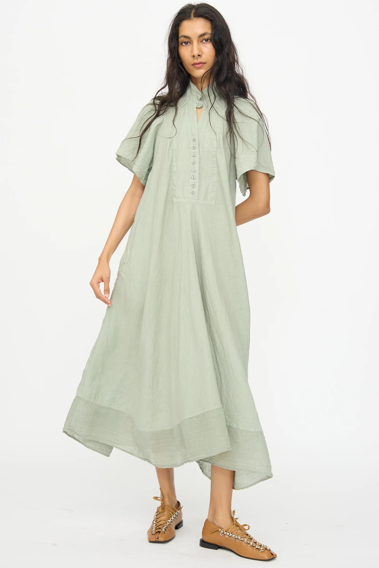 Robe 1900's in Green Tea Dye - Image 6