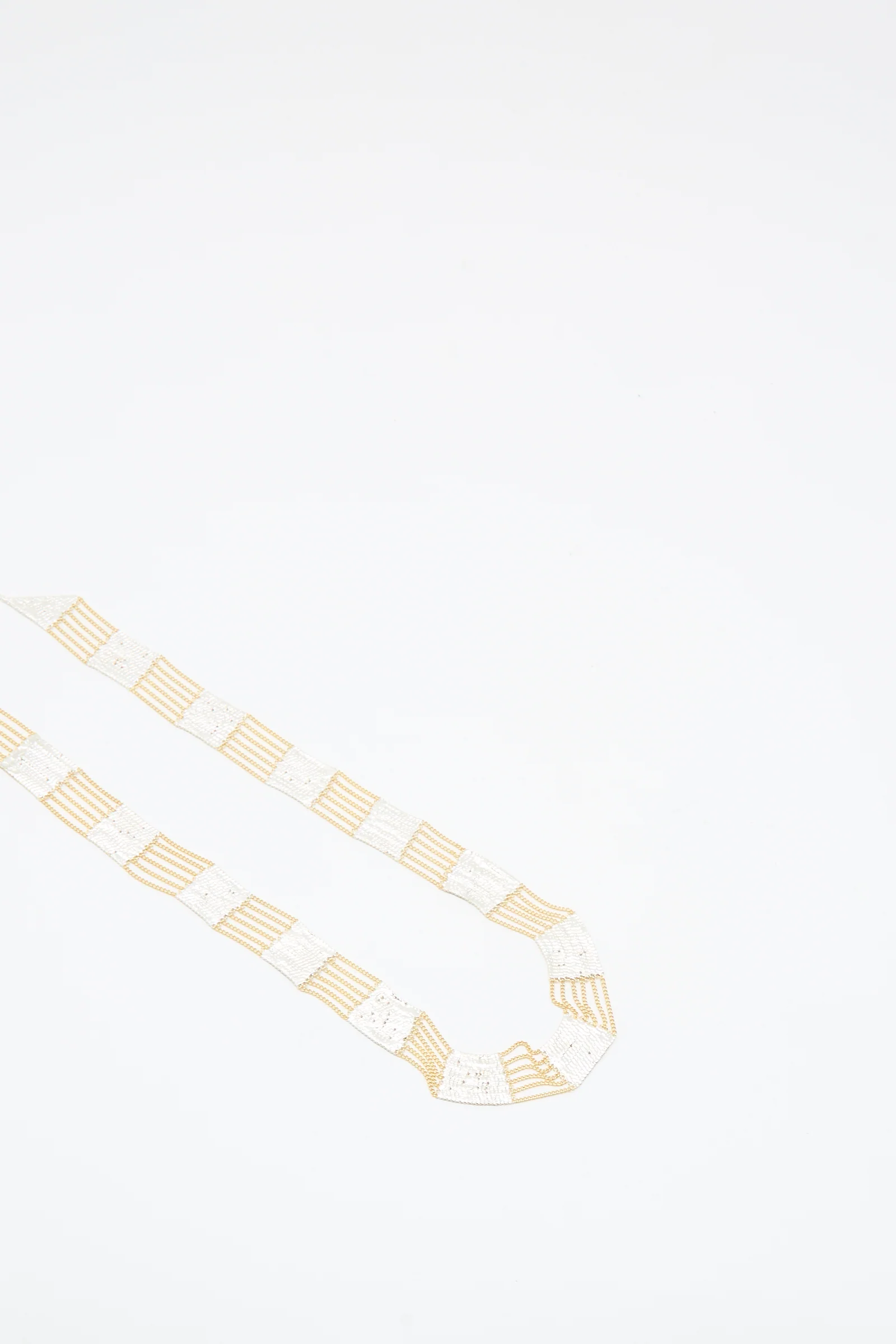 Train Necklace in Brass and Silver - Image 2