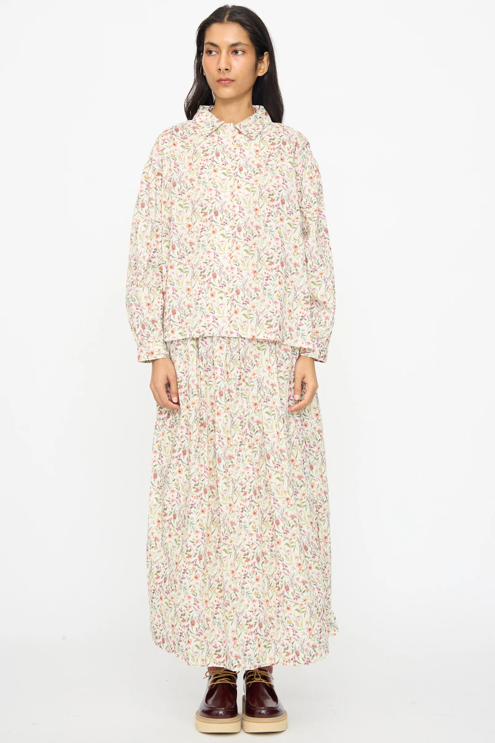 Cotton Liberty Shirt in Flower Print - Image 2