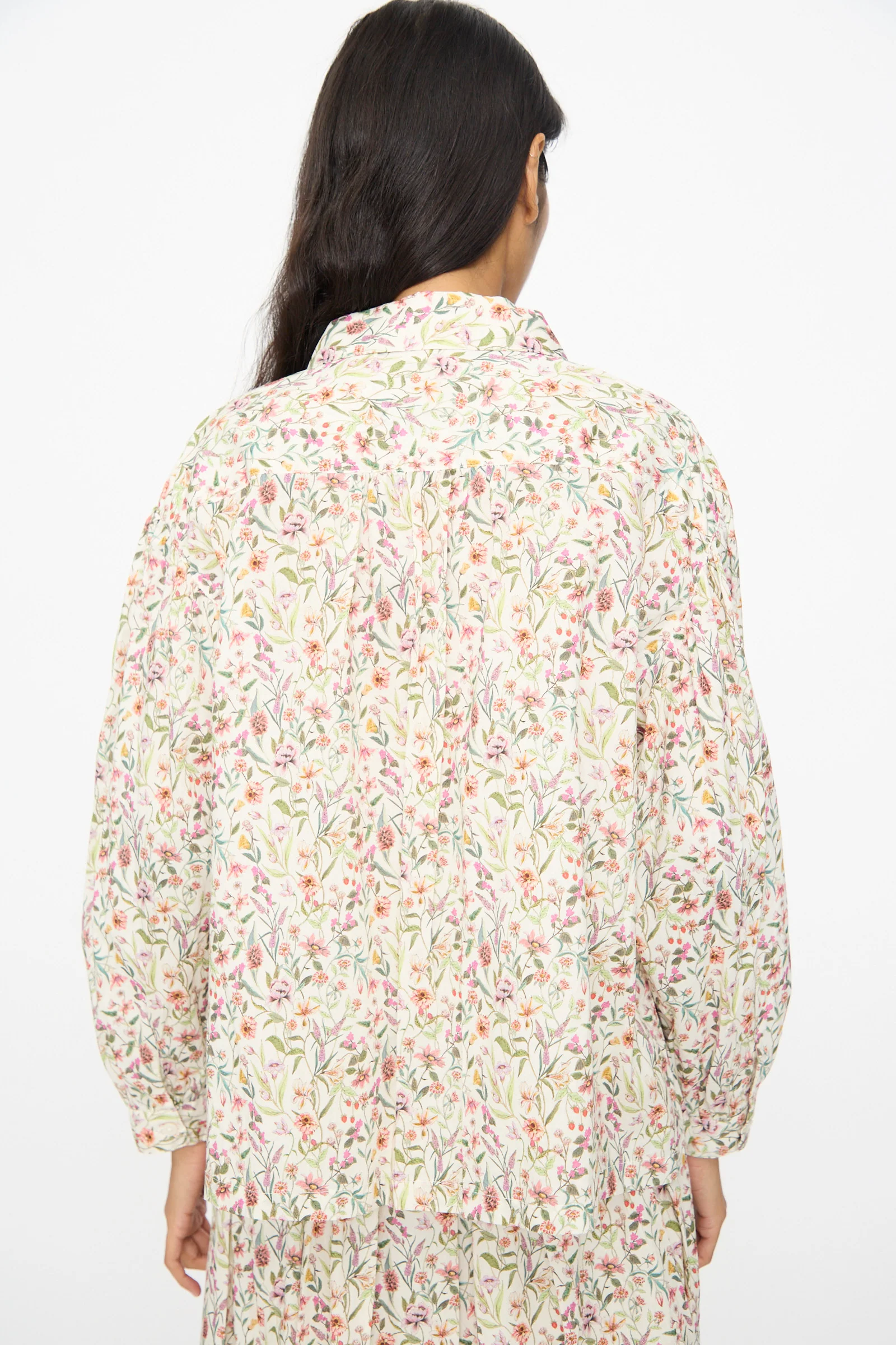 Cotton Liberty Shirt in Flower Print - Image 6