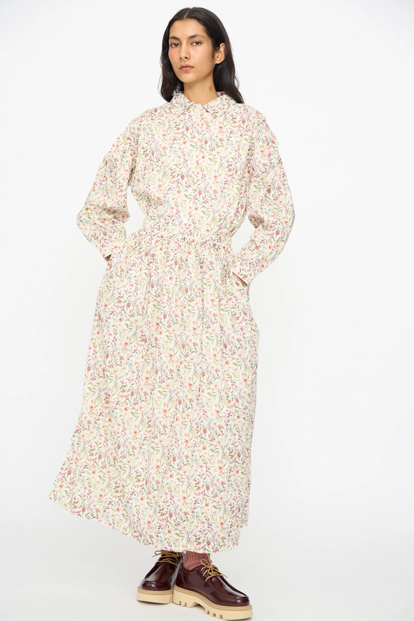 Cotton Liberty Skirt in Flower Print