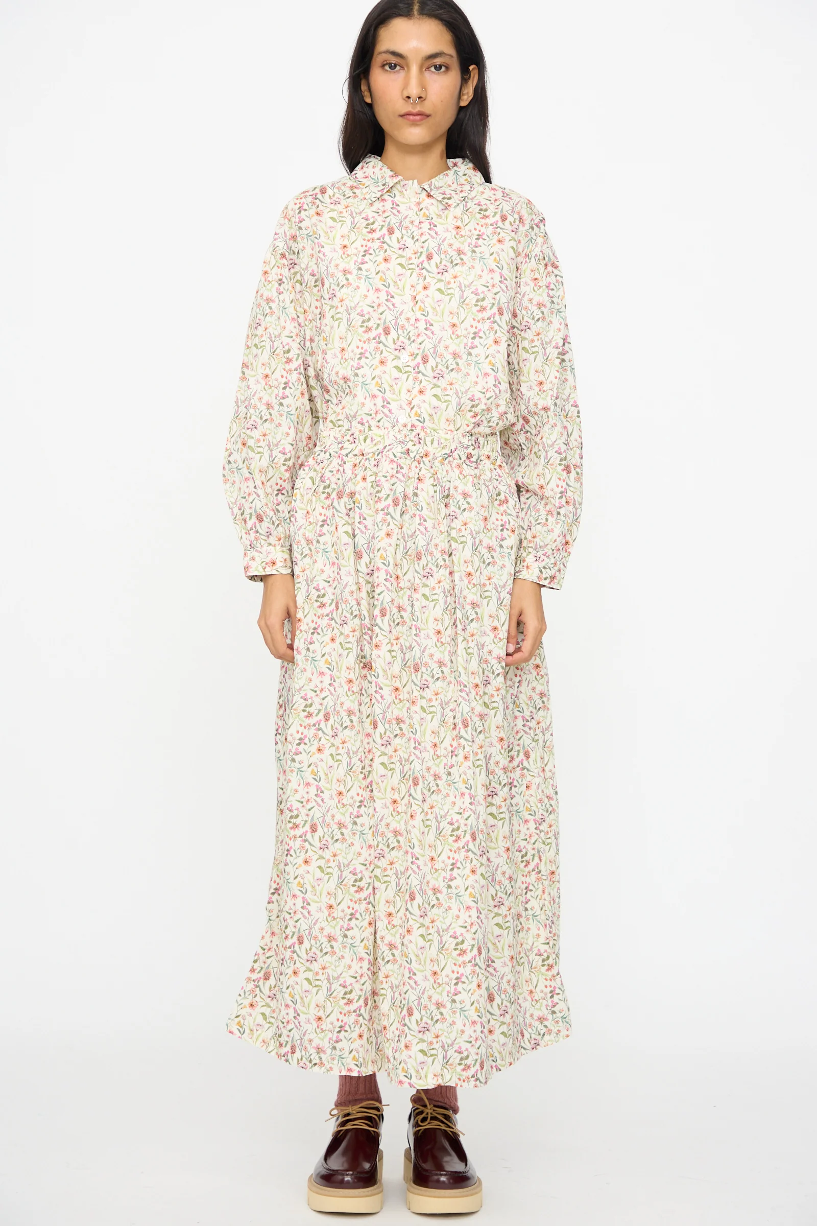 Cotton Liberty Skirt in Flower Print - Image 4
