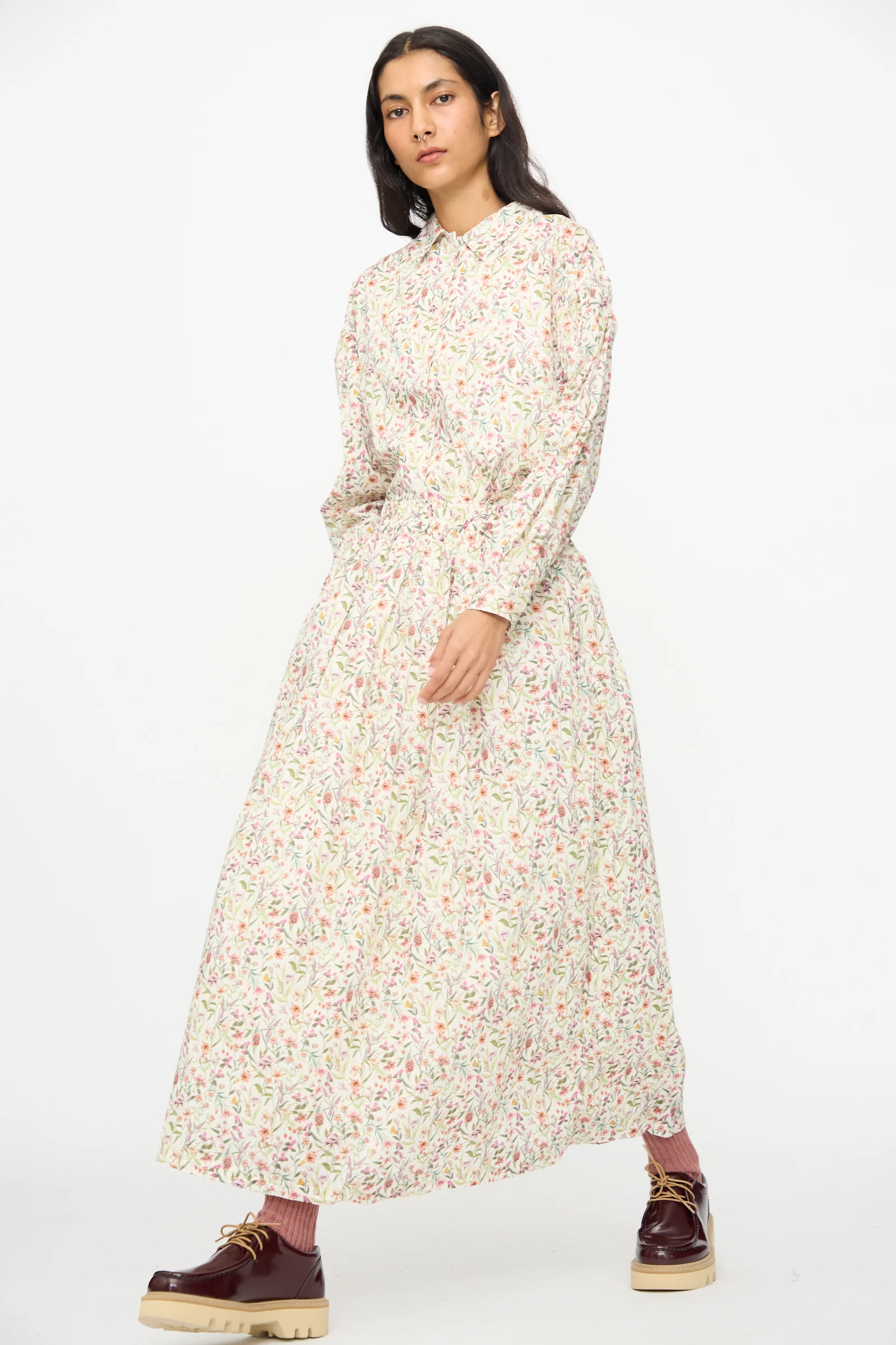 Cotton Liberty Skirt in Flower Print - Image 5