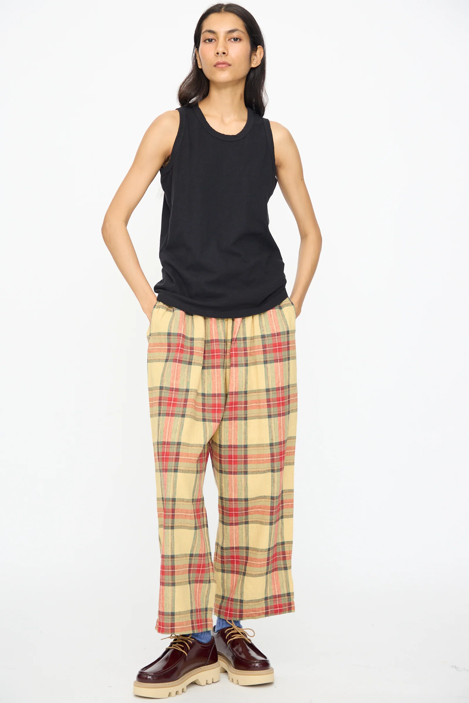 Cotton Tank Top in Black - Image 4