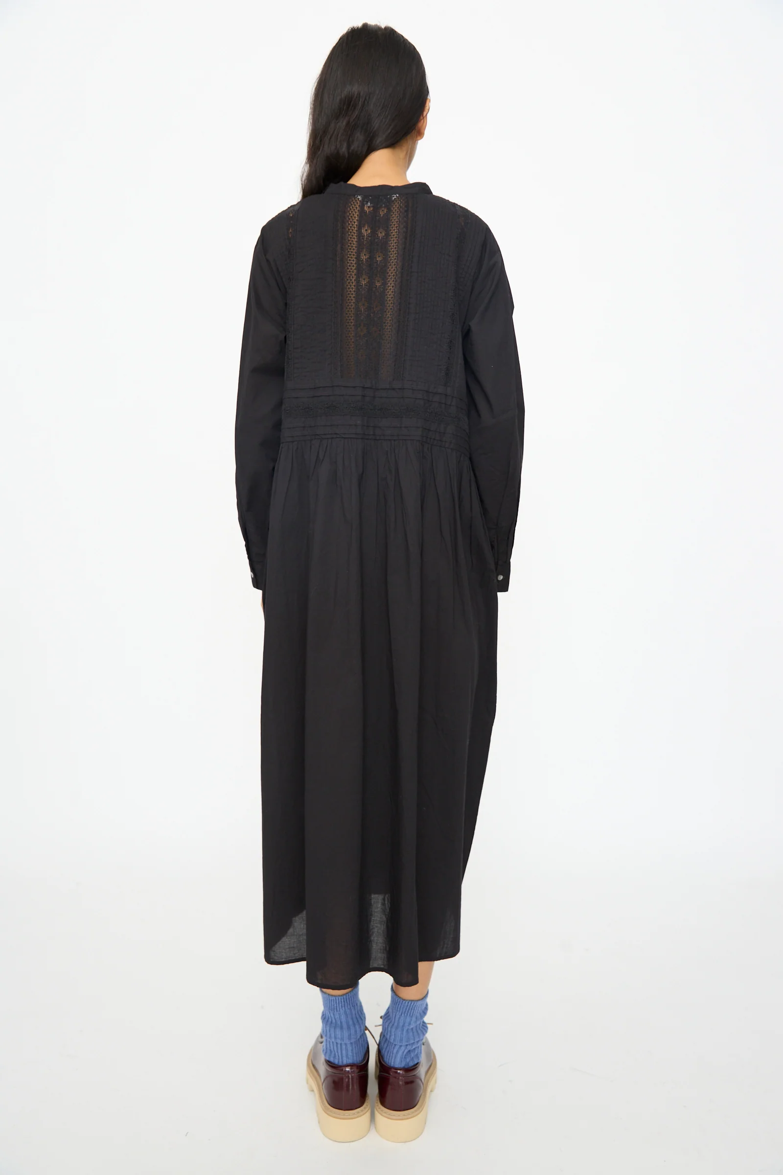 India Cotton Dress in Black - Image 8