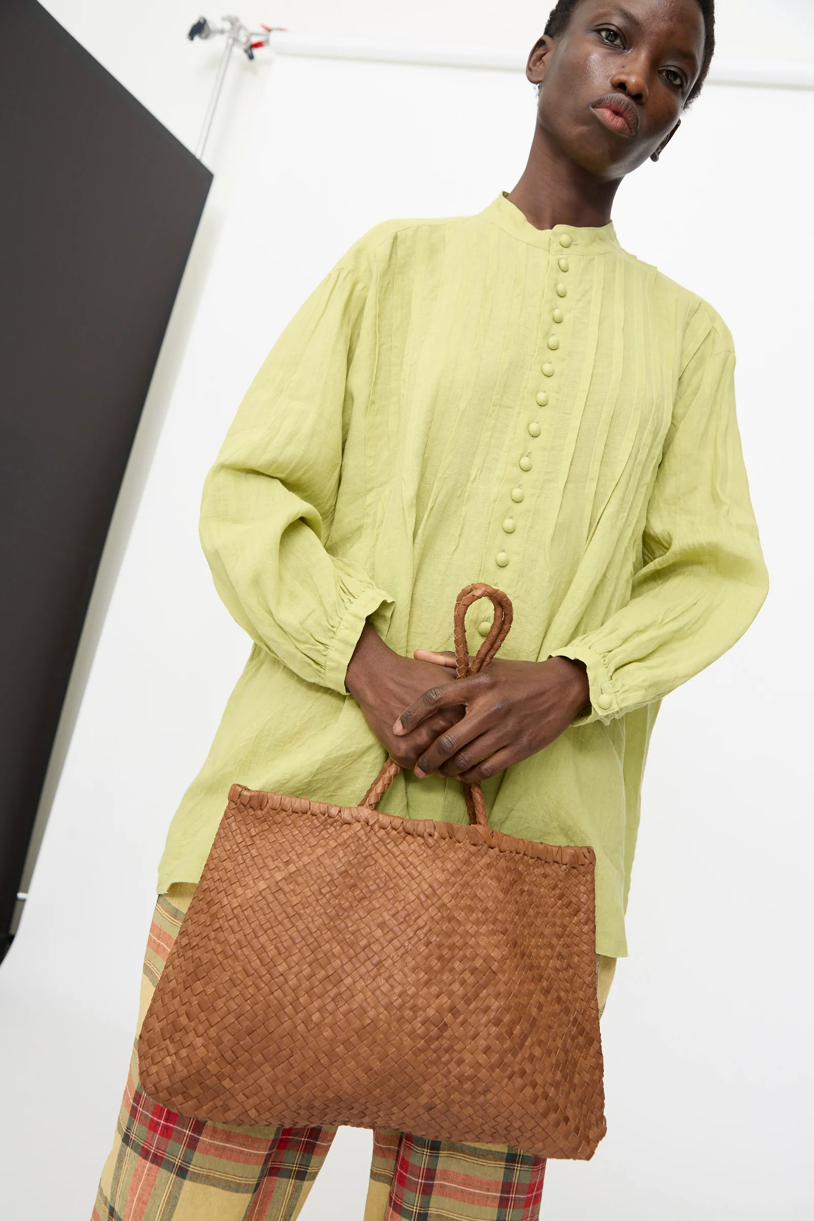 Leather Tote Bag in Brown - Image 4