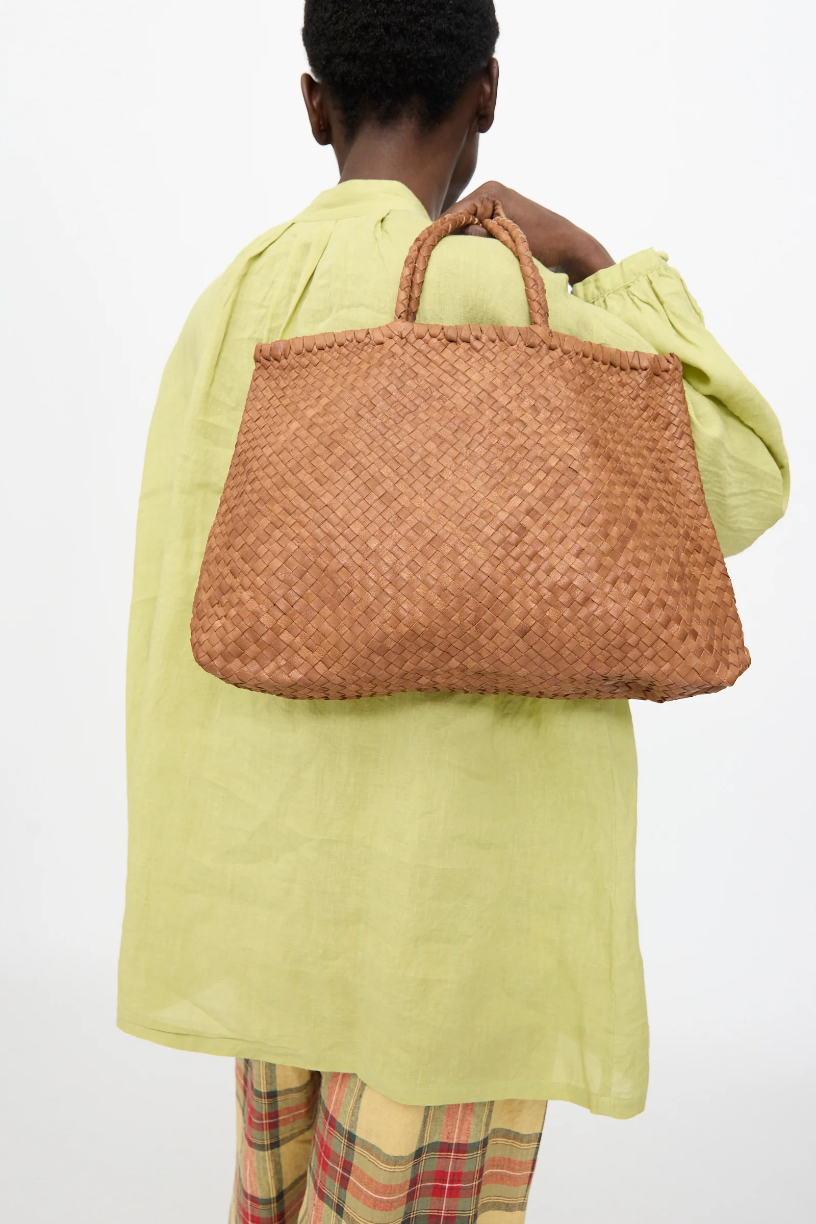 Leather Tote Bag in Brown - Image 8