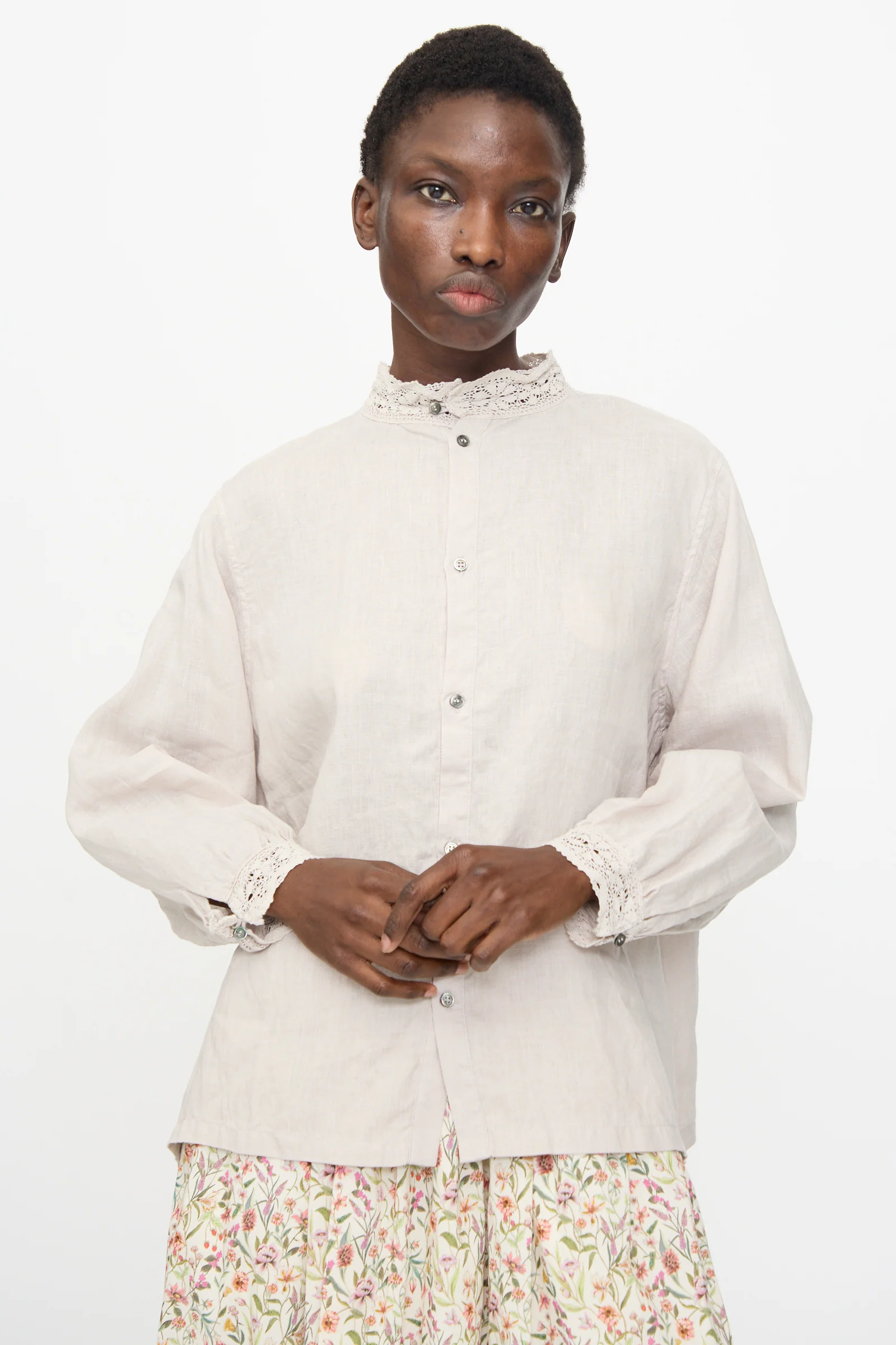 Linen Shirt in Greige