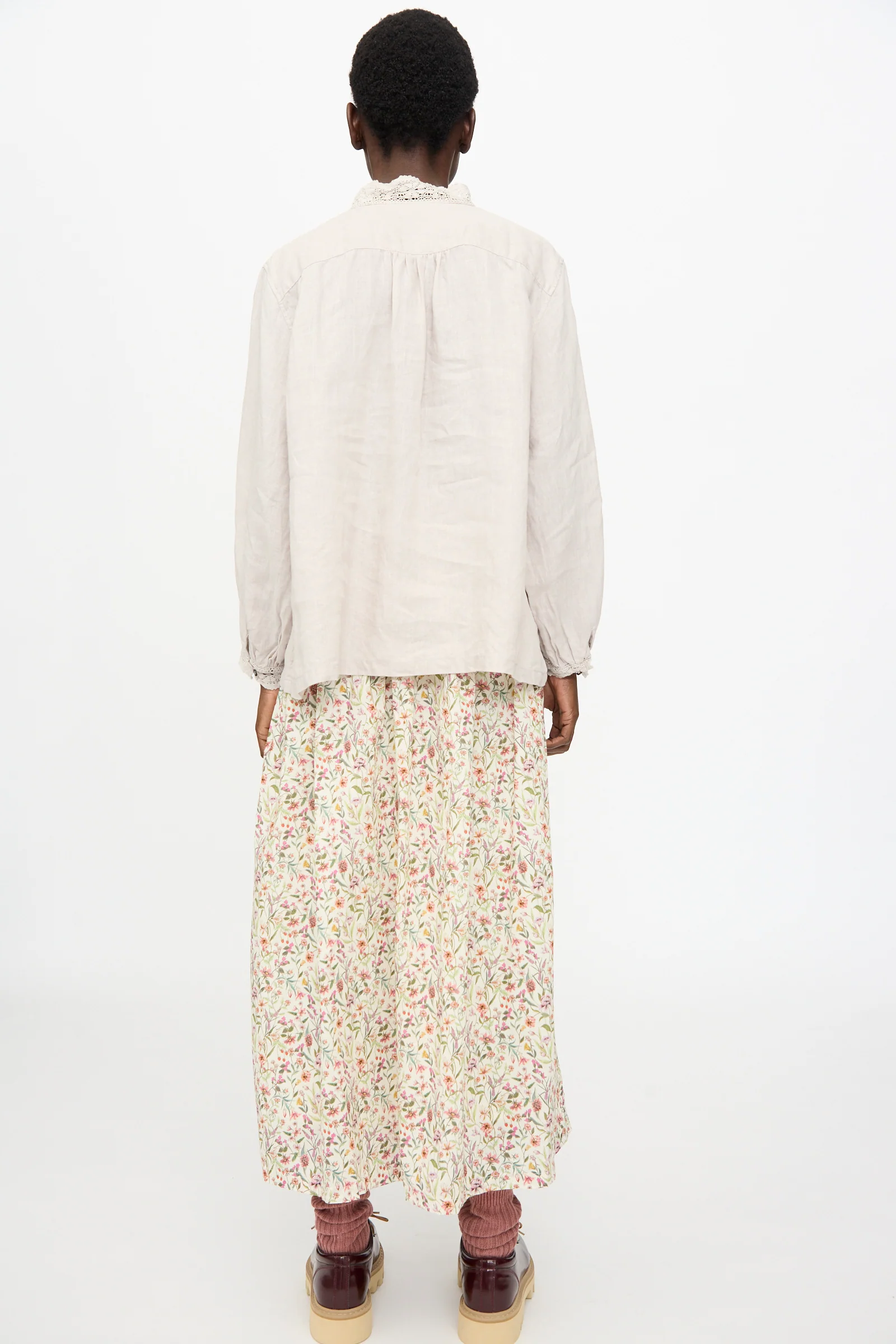 Linen Shirt in Greige - Image 6