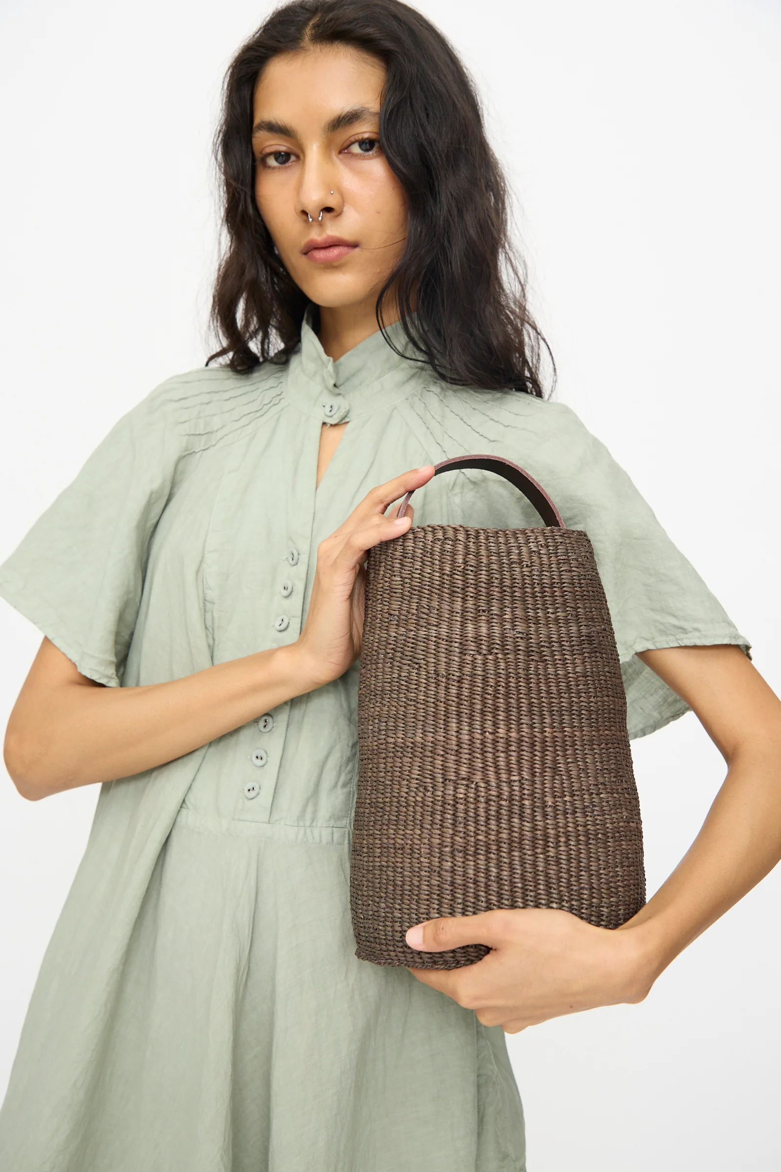 Seau Bag in Brown - Image 2