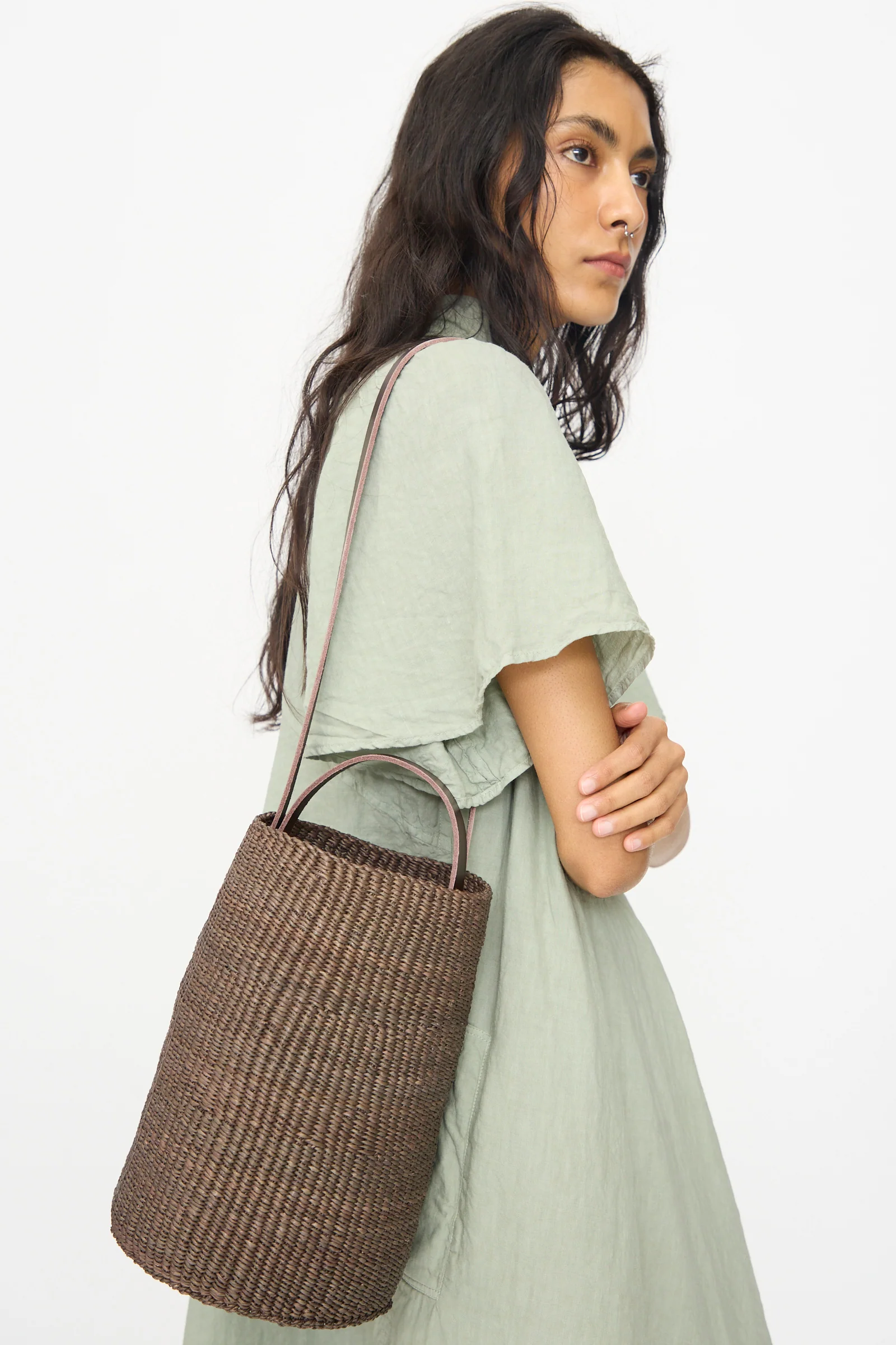 Seau Bag in Brown - Image 5
