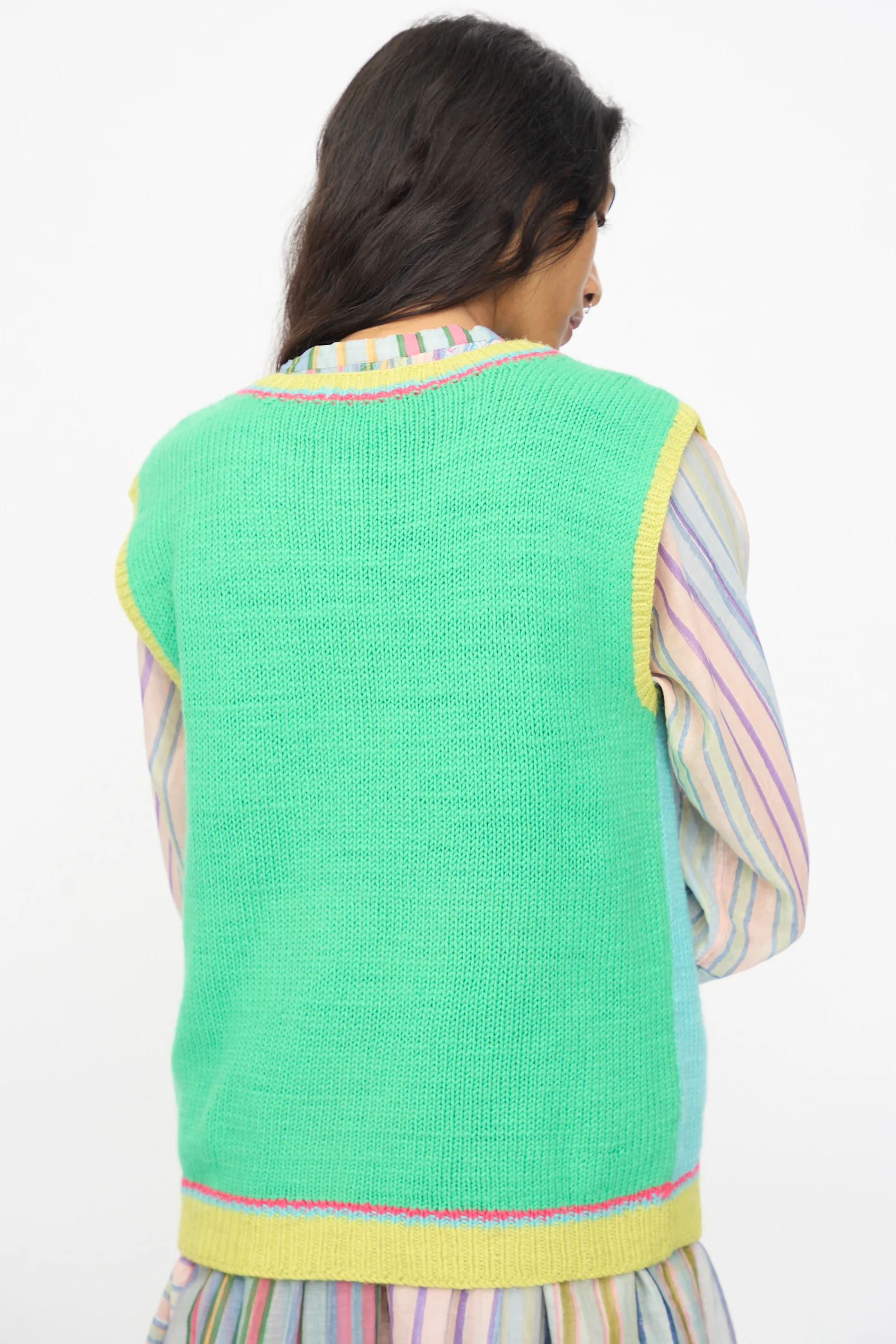 Kulluwool Sweater Vest in Aqua - Image 8
