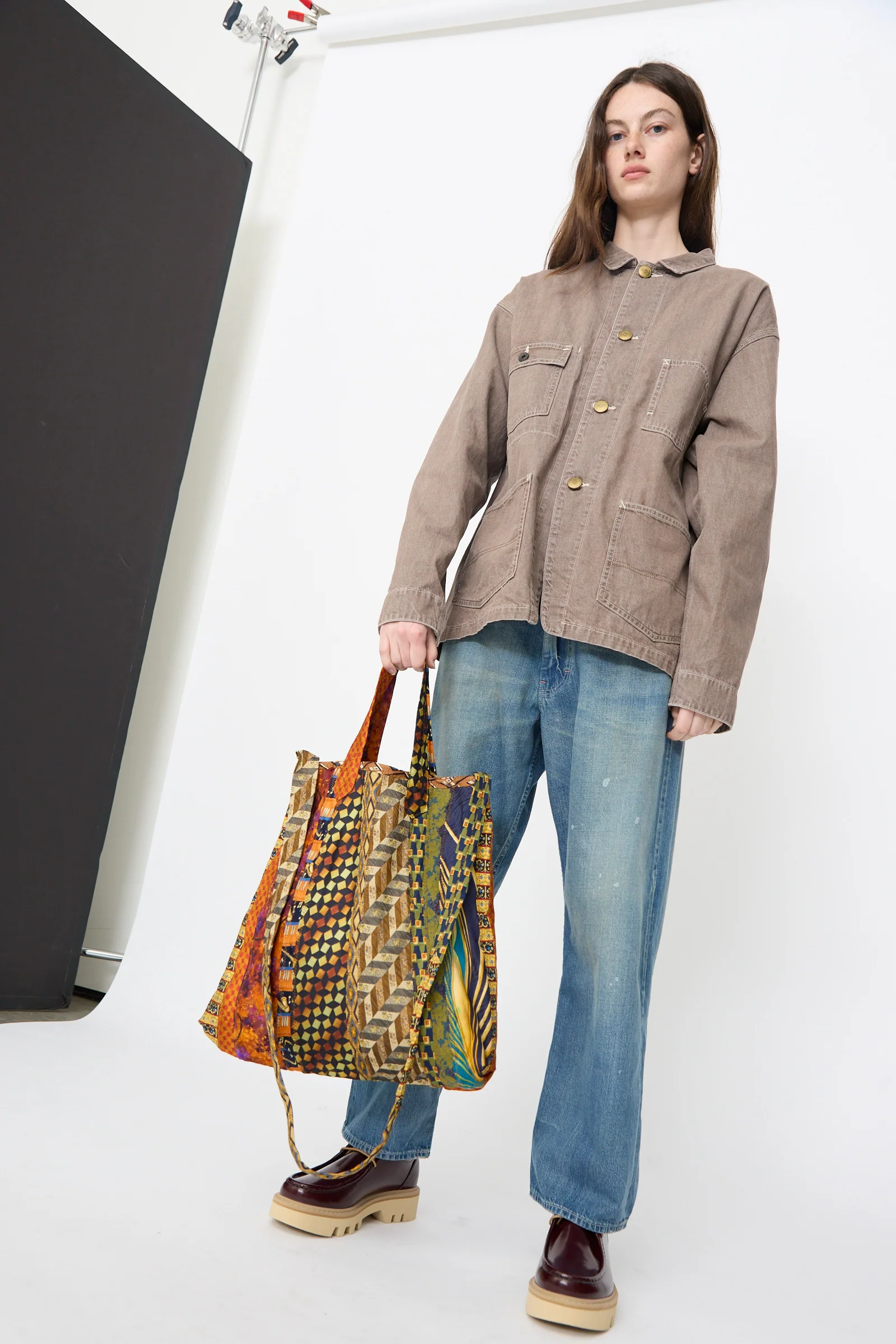 Ties Bag in Orange Multi - Image 5