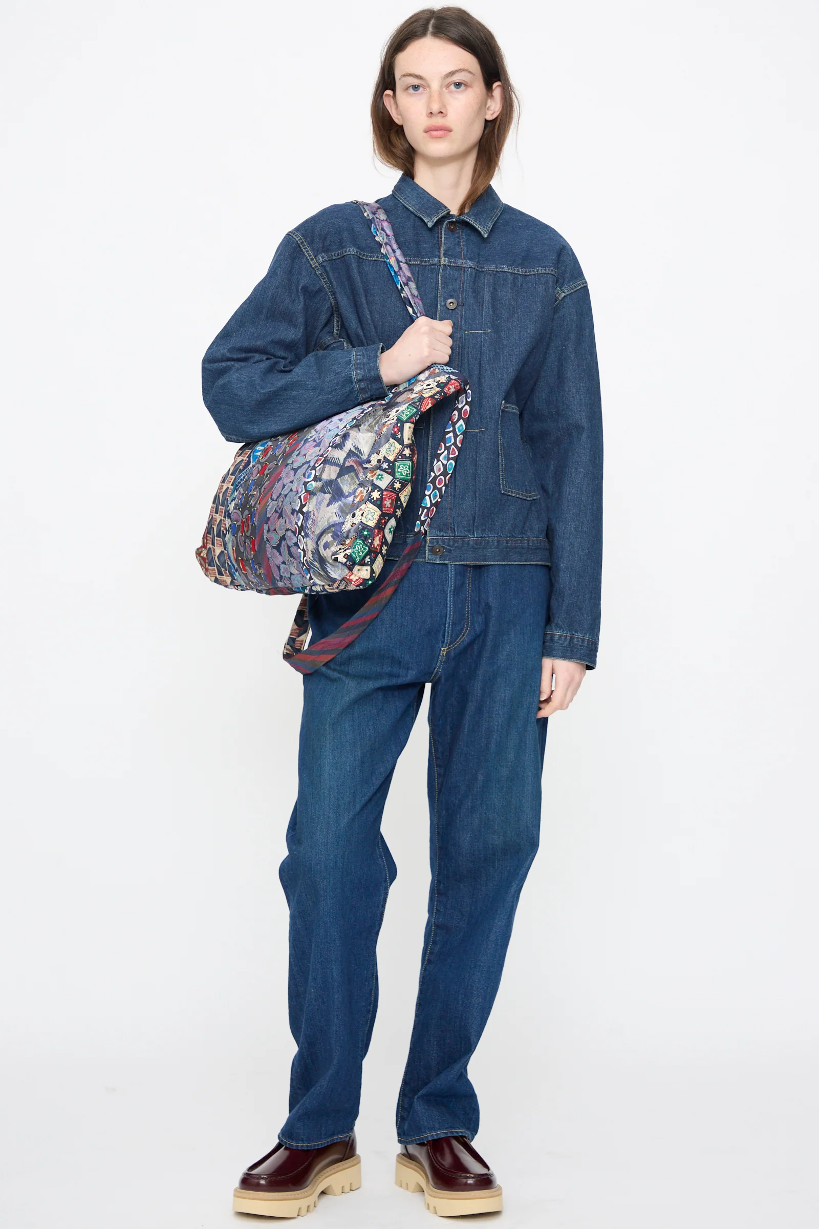 Ties Bag in Purple Multi