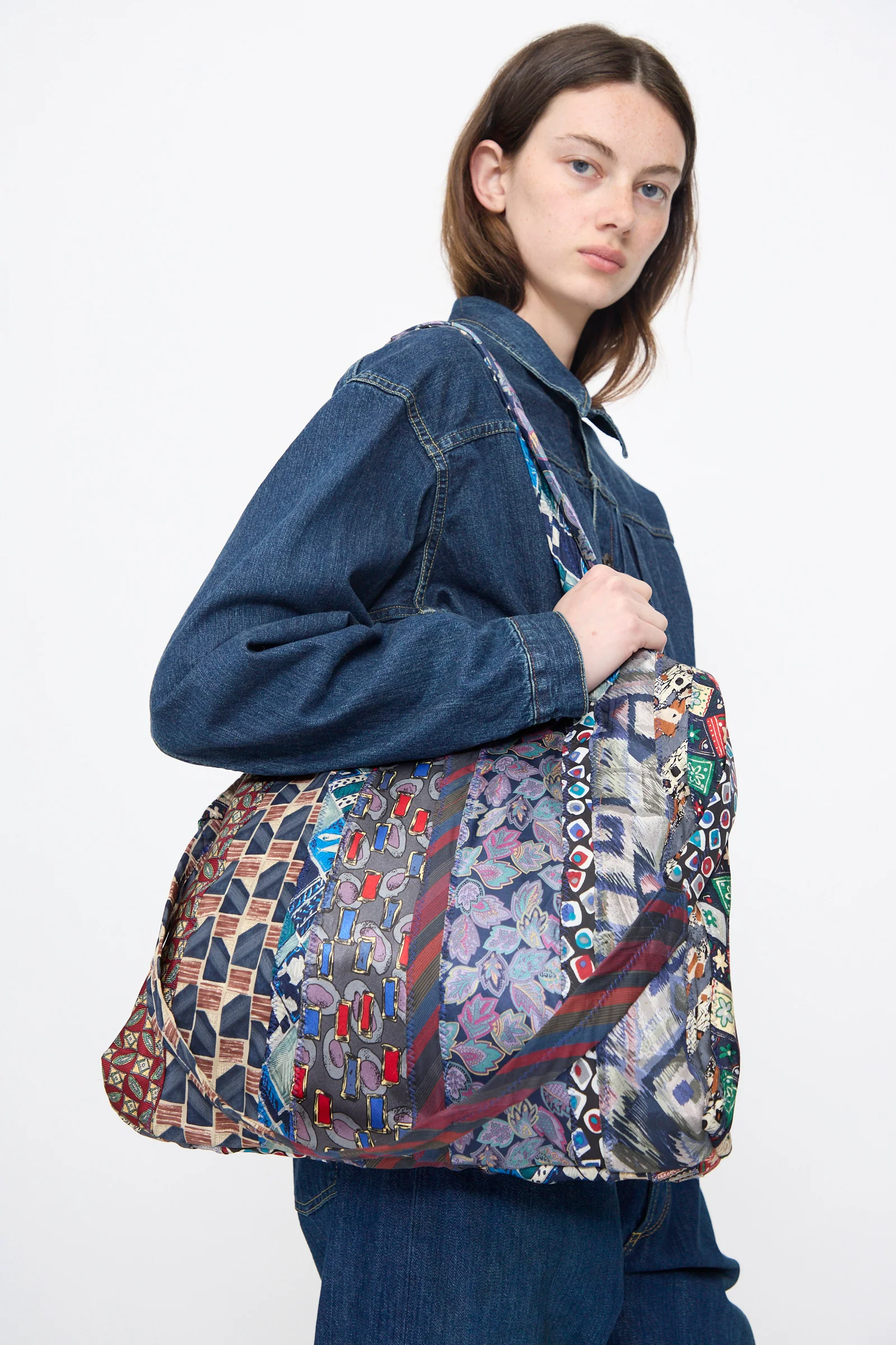 Ties Bag in Purple Multi - Image 2