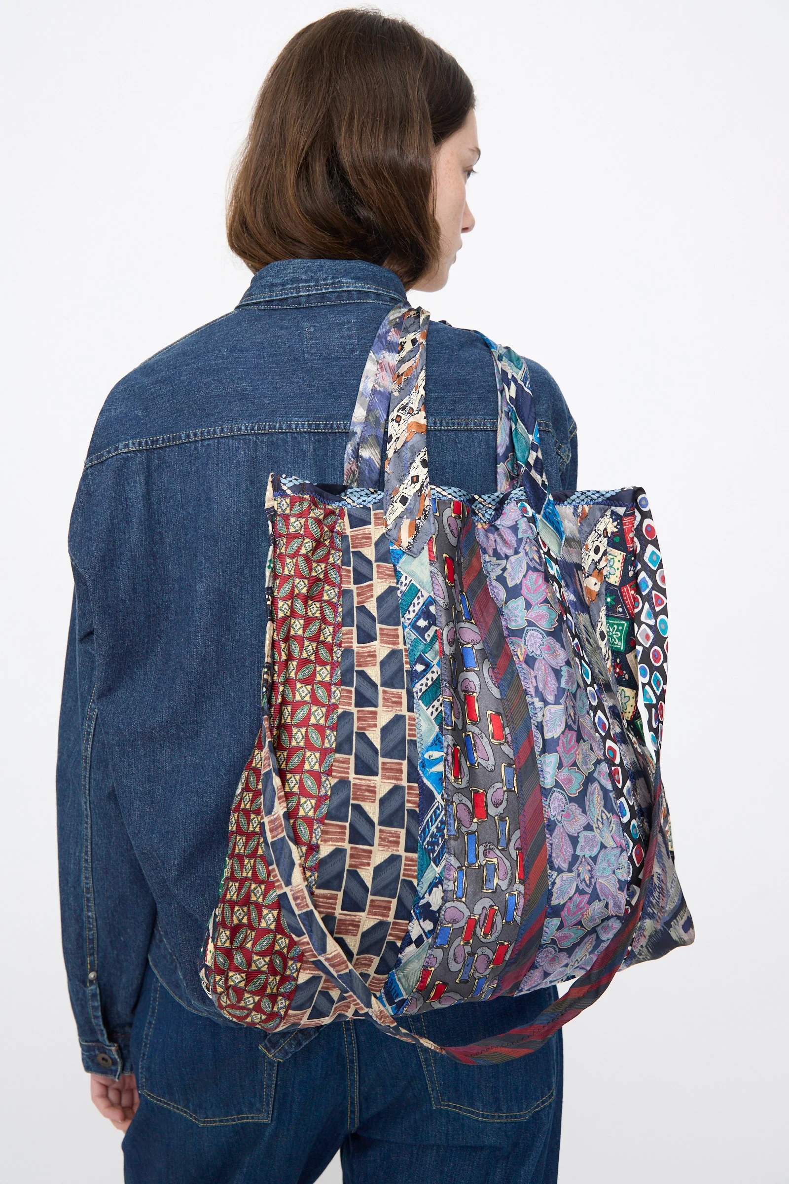 Ties Bag in Purple Multi - Image 4