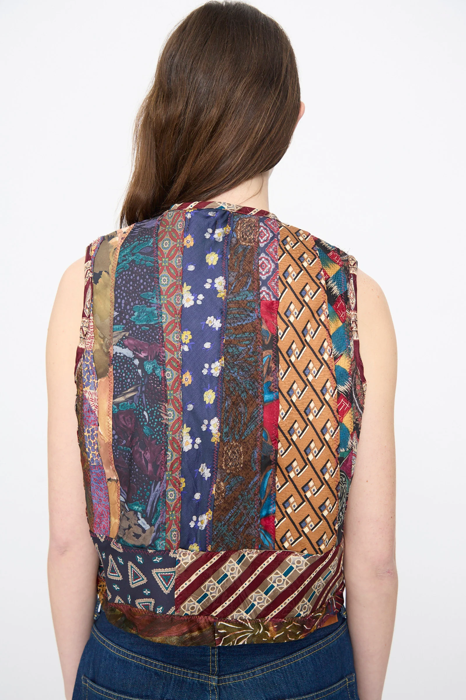 Ties Vest in Multi - Image 6