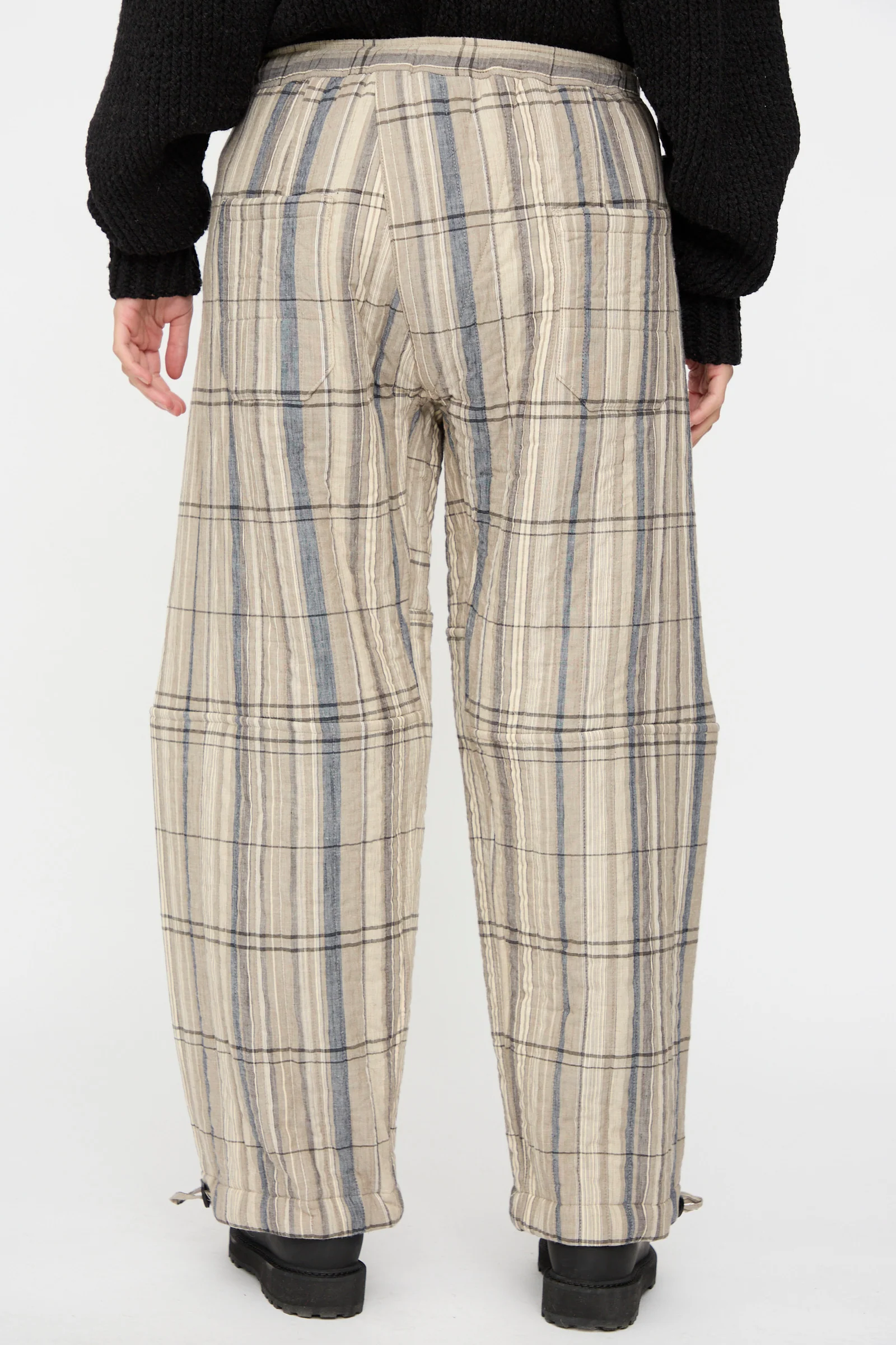 Madras Plaid Trouser #89 in Plaster - Image 8