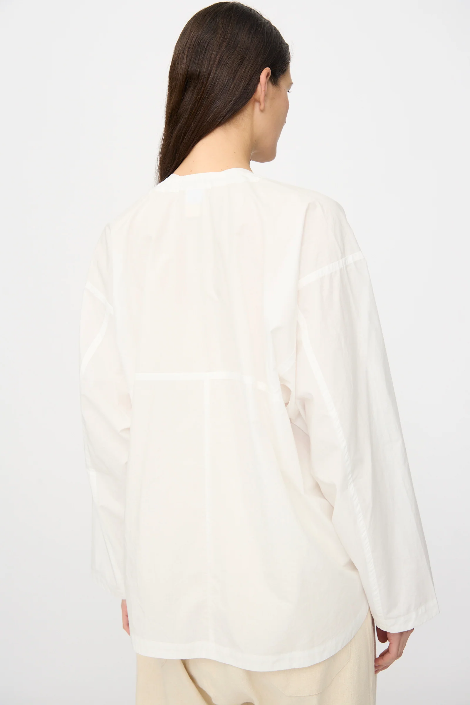 Powder Cotton Typewriter Tunic #43 in Off White - Image 6