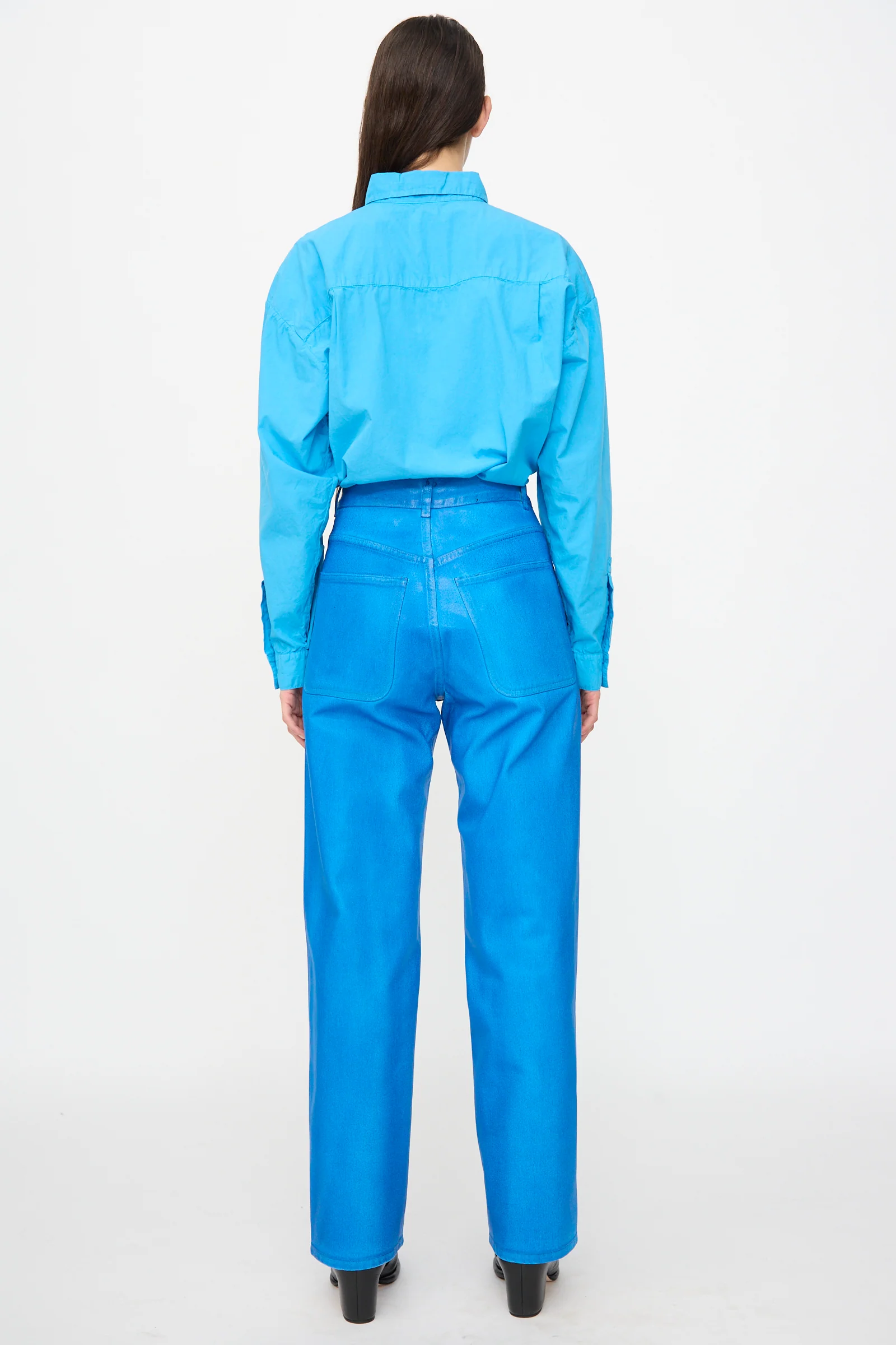 225 Jeans in Electric Blue Lacquer - Image 6