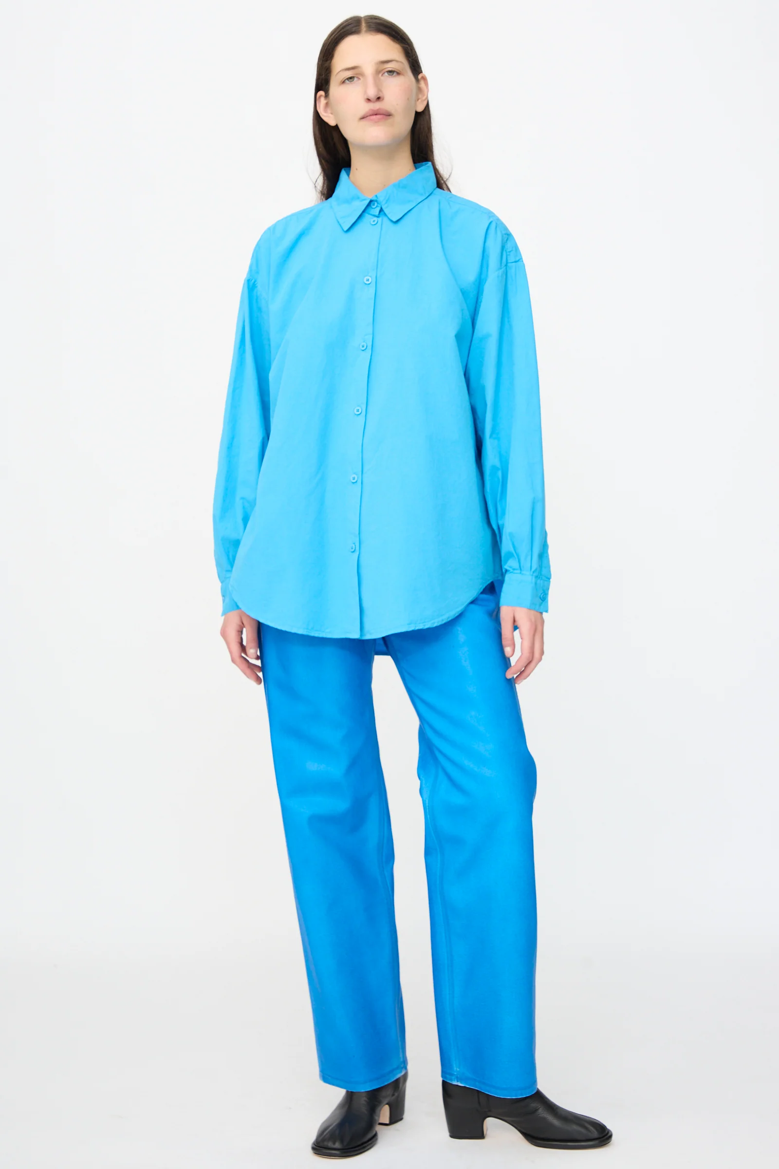 Alberta Shirt in Pool Blue - Image 5