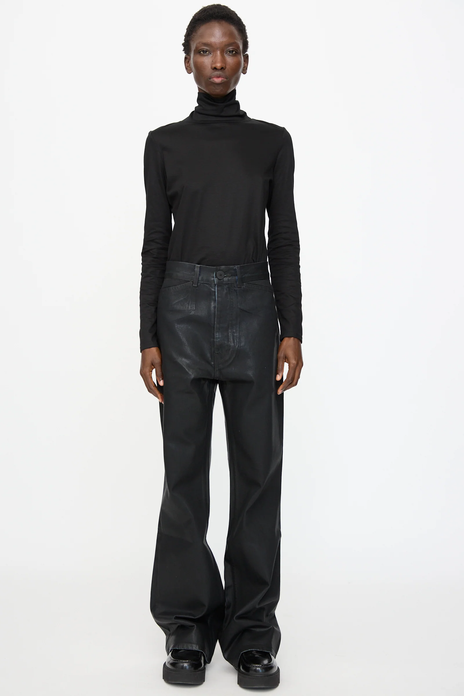 Japanese Denim Les Deux Pants in Black Lacquer - Image 4