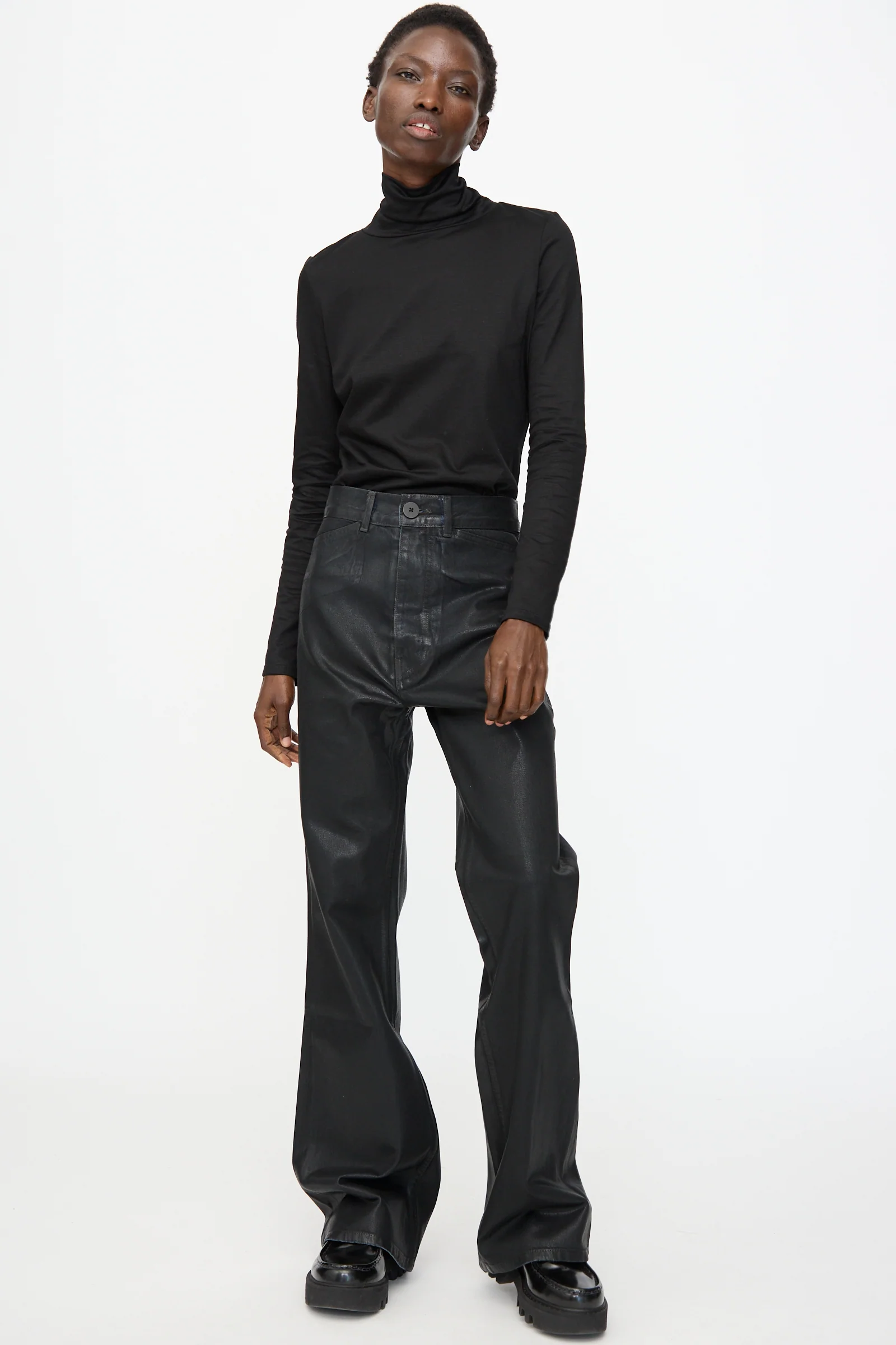 Japanese Denim Les Deux Pants in Black Lacquer - Image 5