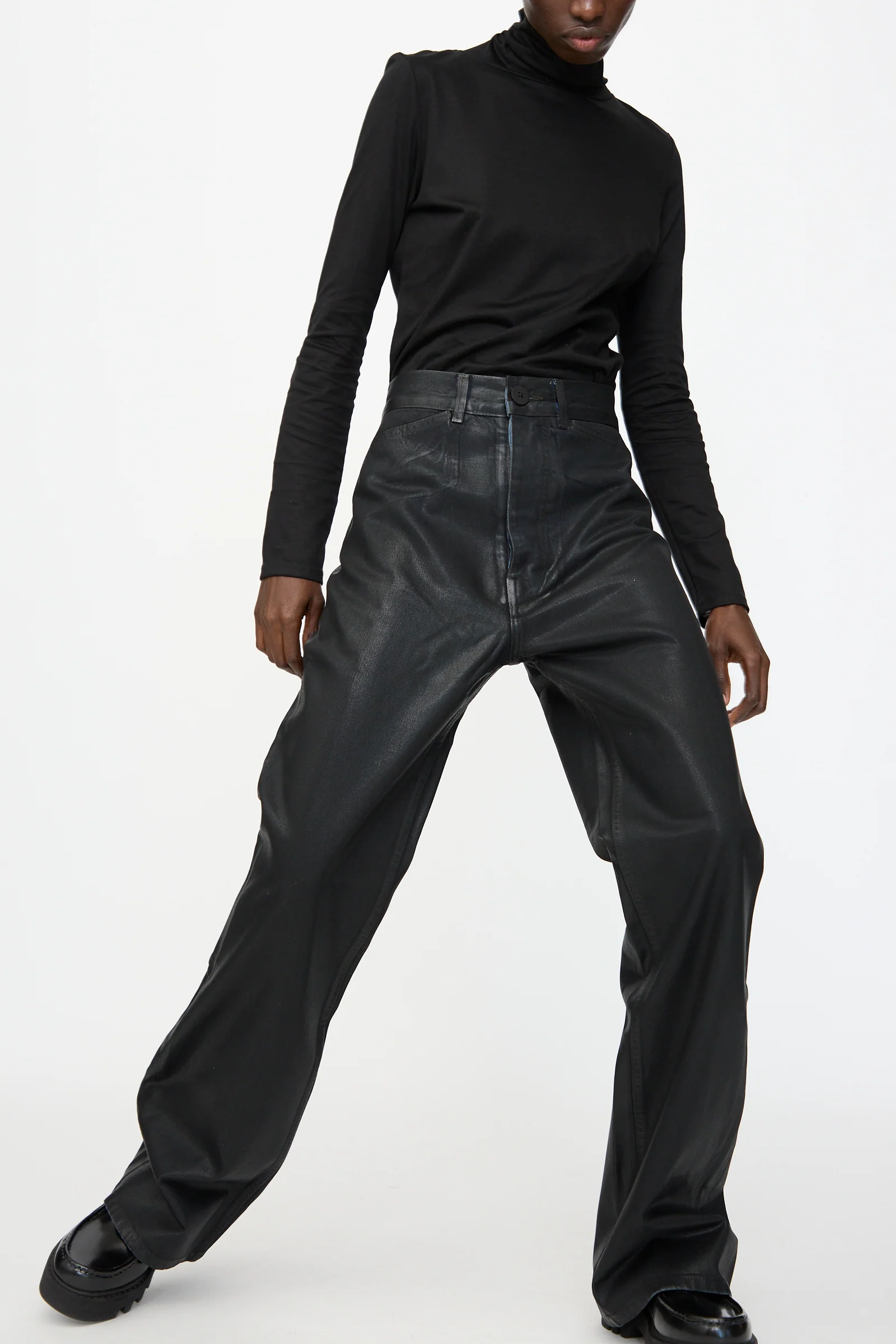 Japanese Denim Les Deux Pants in Black Lacquer - Image 7