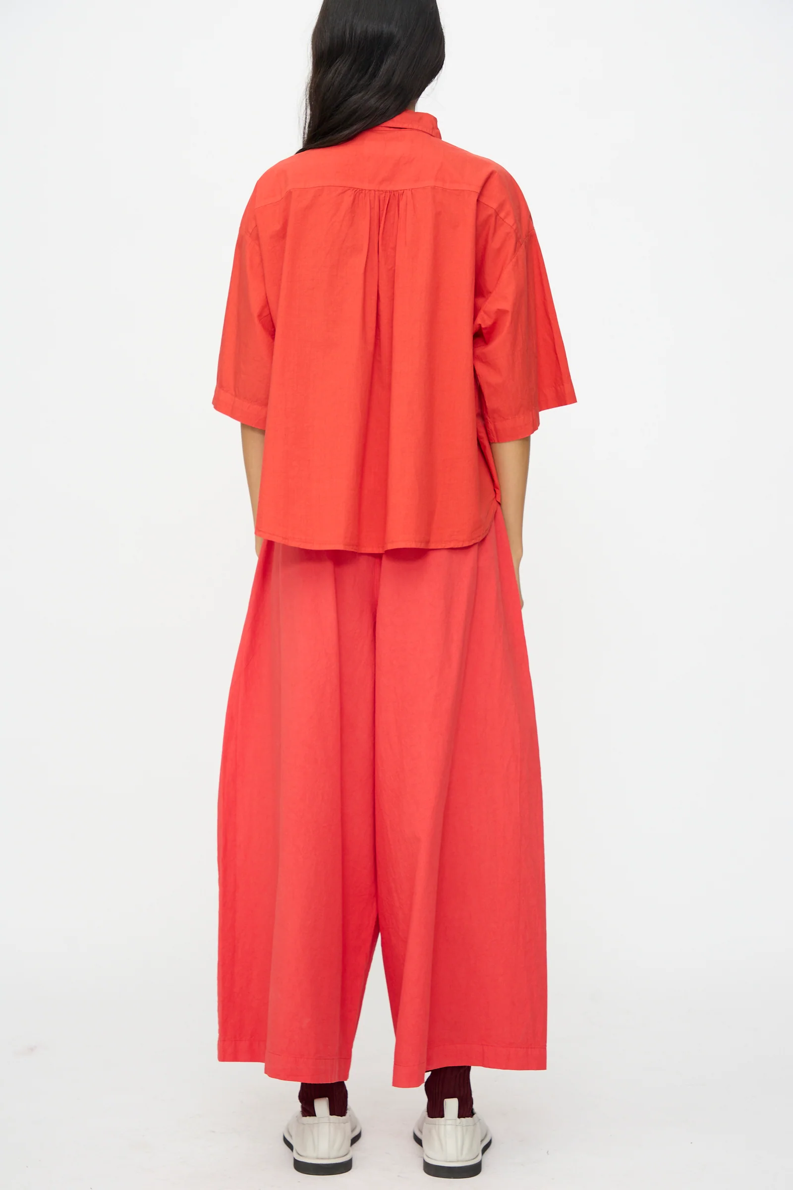 Cotton Egadi Shirt in Tango - Image 6