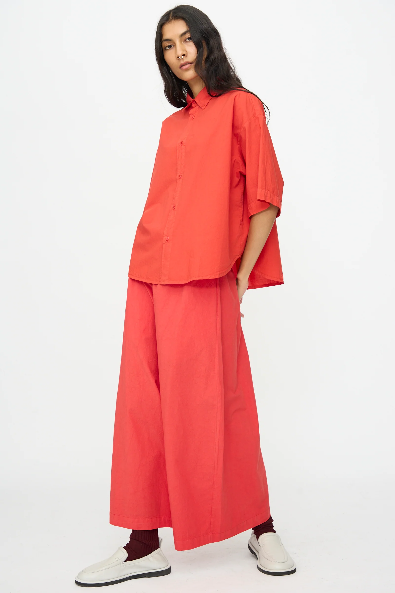 Cotton Sole Pant in Tango - Image 4