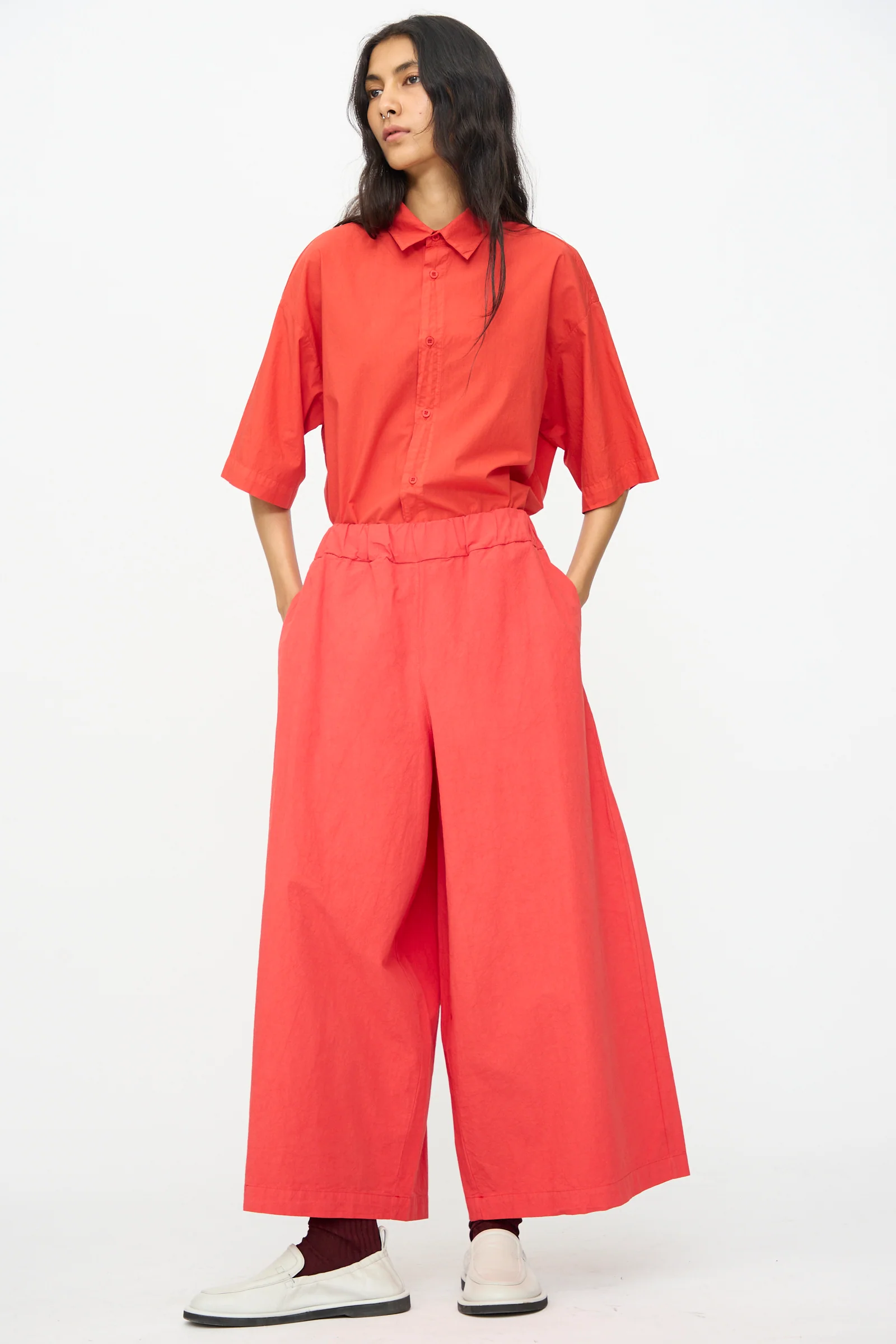 Cotton Sole Pant in Tango - Image 5