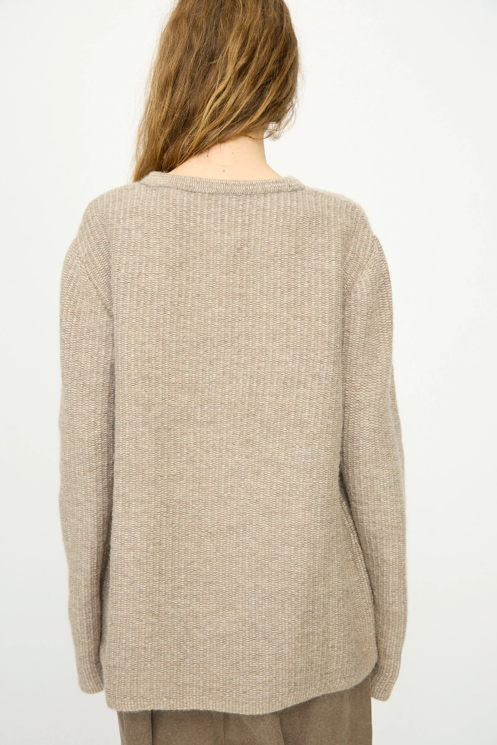 Knitweave Pullover in Oatmeal - Image 6