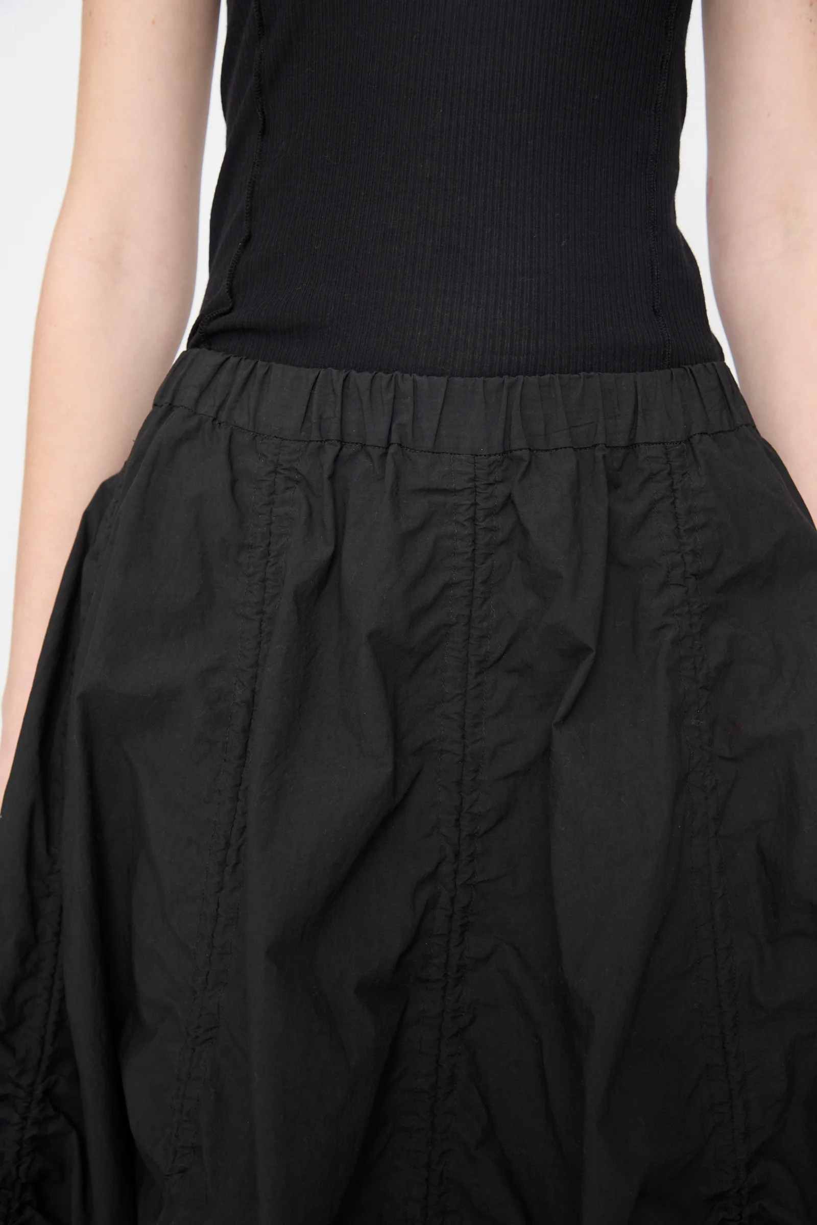 Parachute Skirt in Black - Image 3