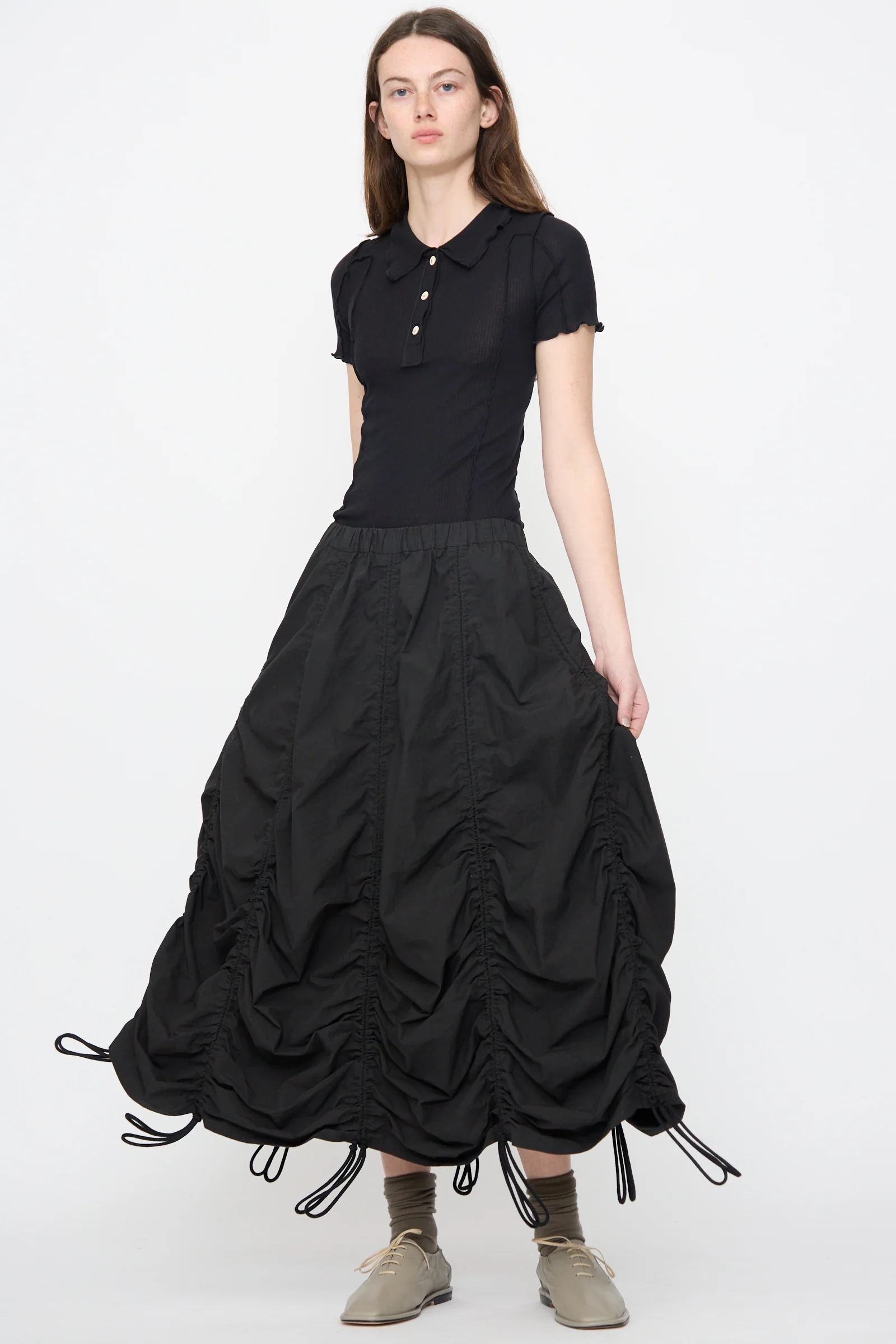 Parachute Skirt in Black - Image 5