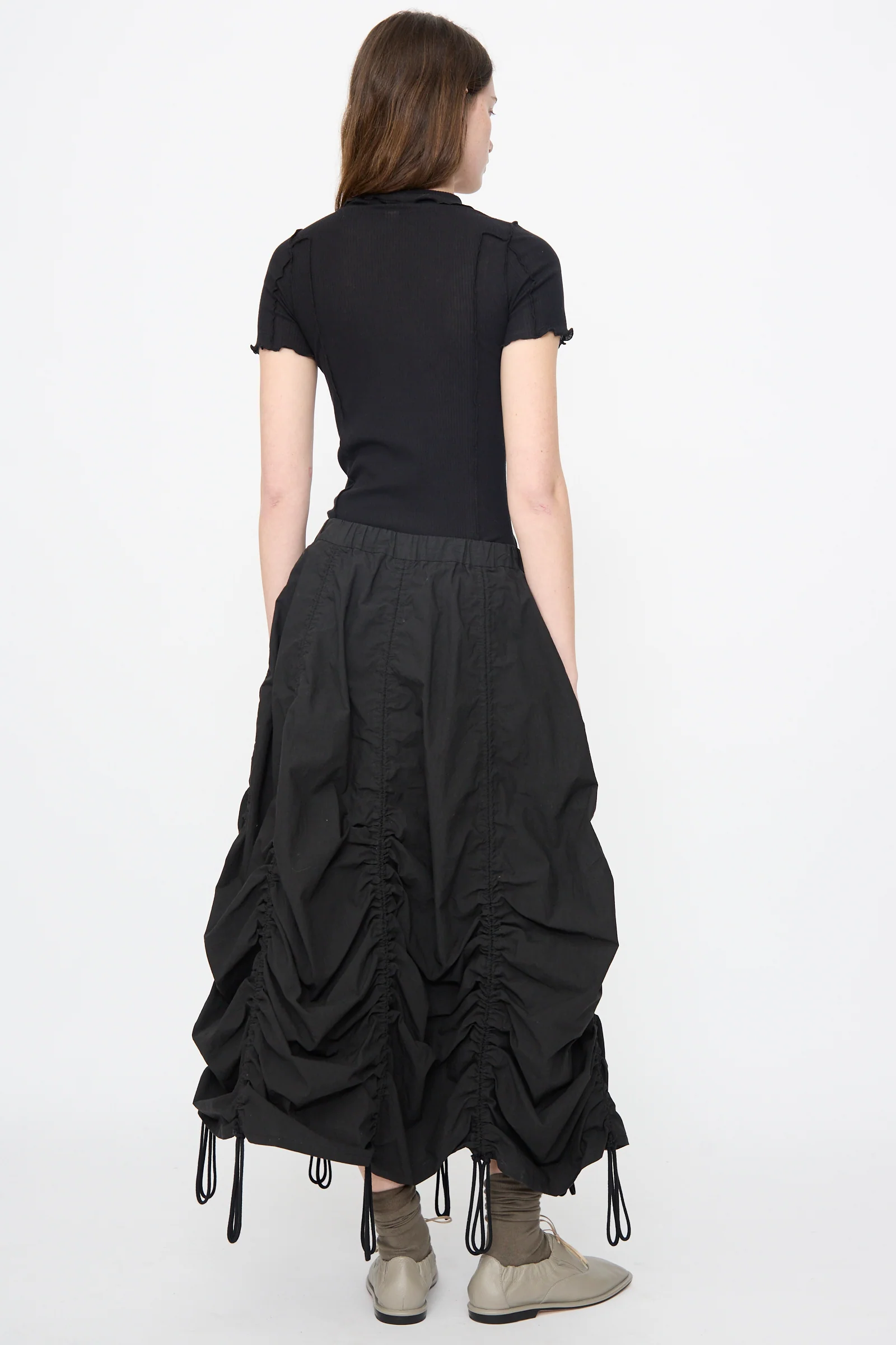 Parachute Skirt in Black - Image 6