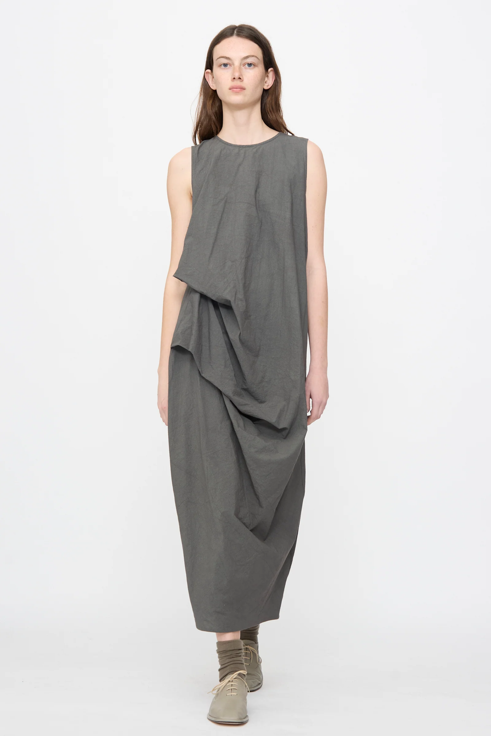 Ripstop Dress in Coal