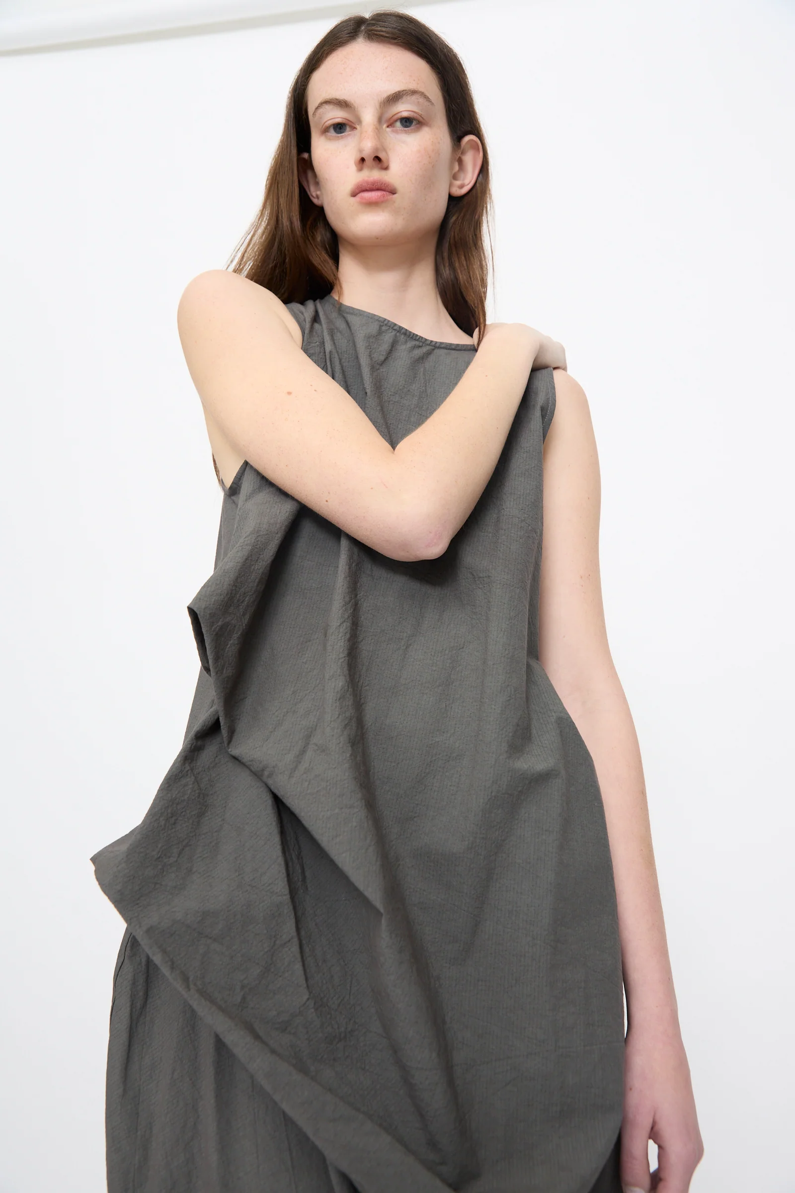 Ripstop Dress in Coal - Image 4