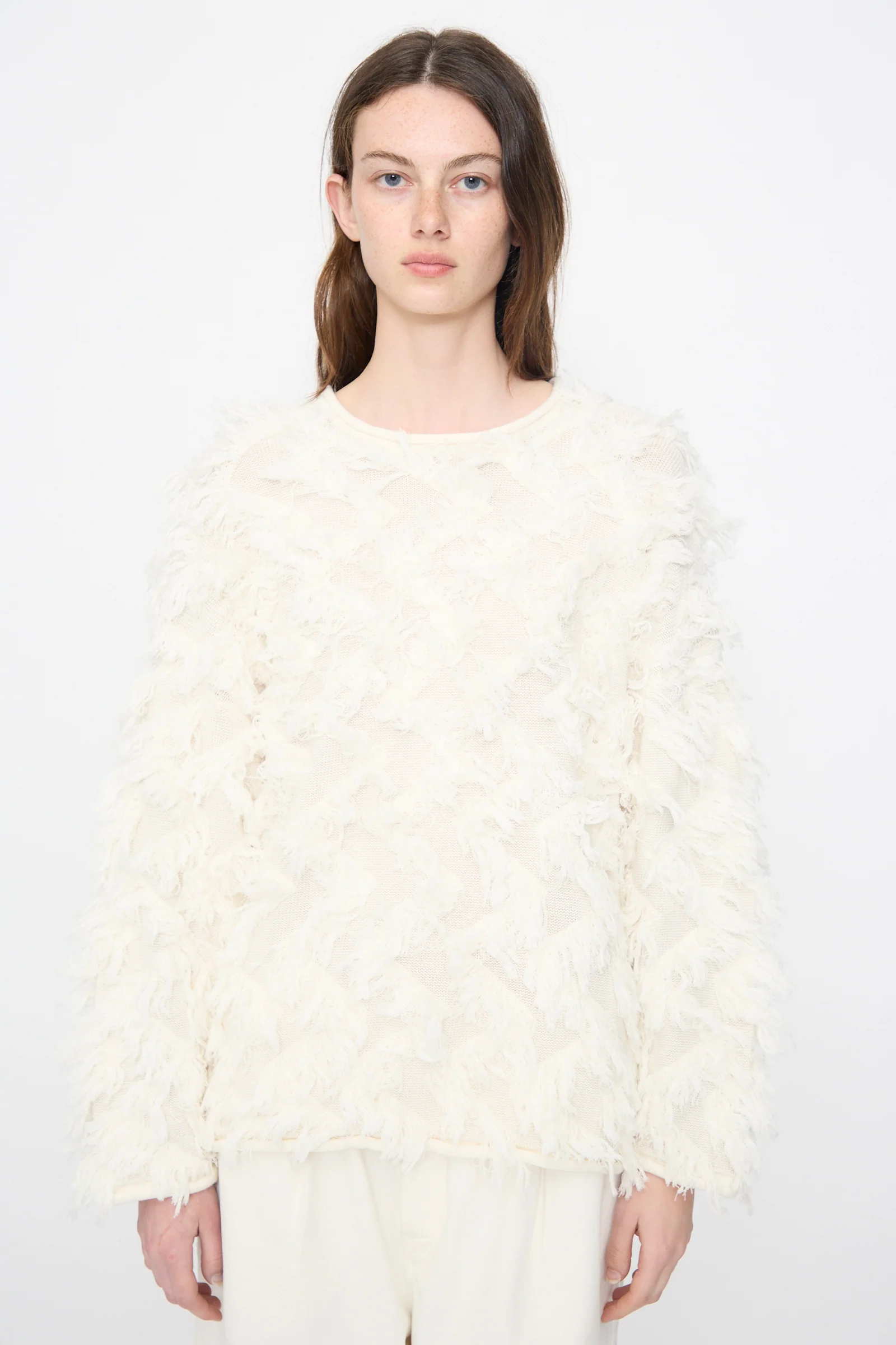 Tufted Pullover in Bone - Image 5